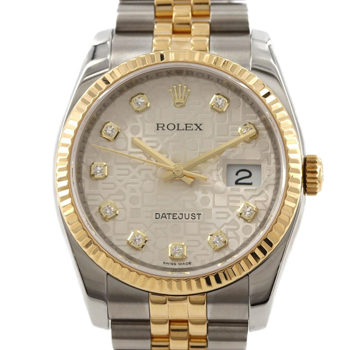 Pre-Owned Rolex Datejust 116233G SSxYG Watch Automatic Random Number