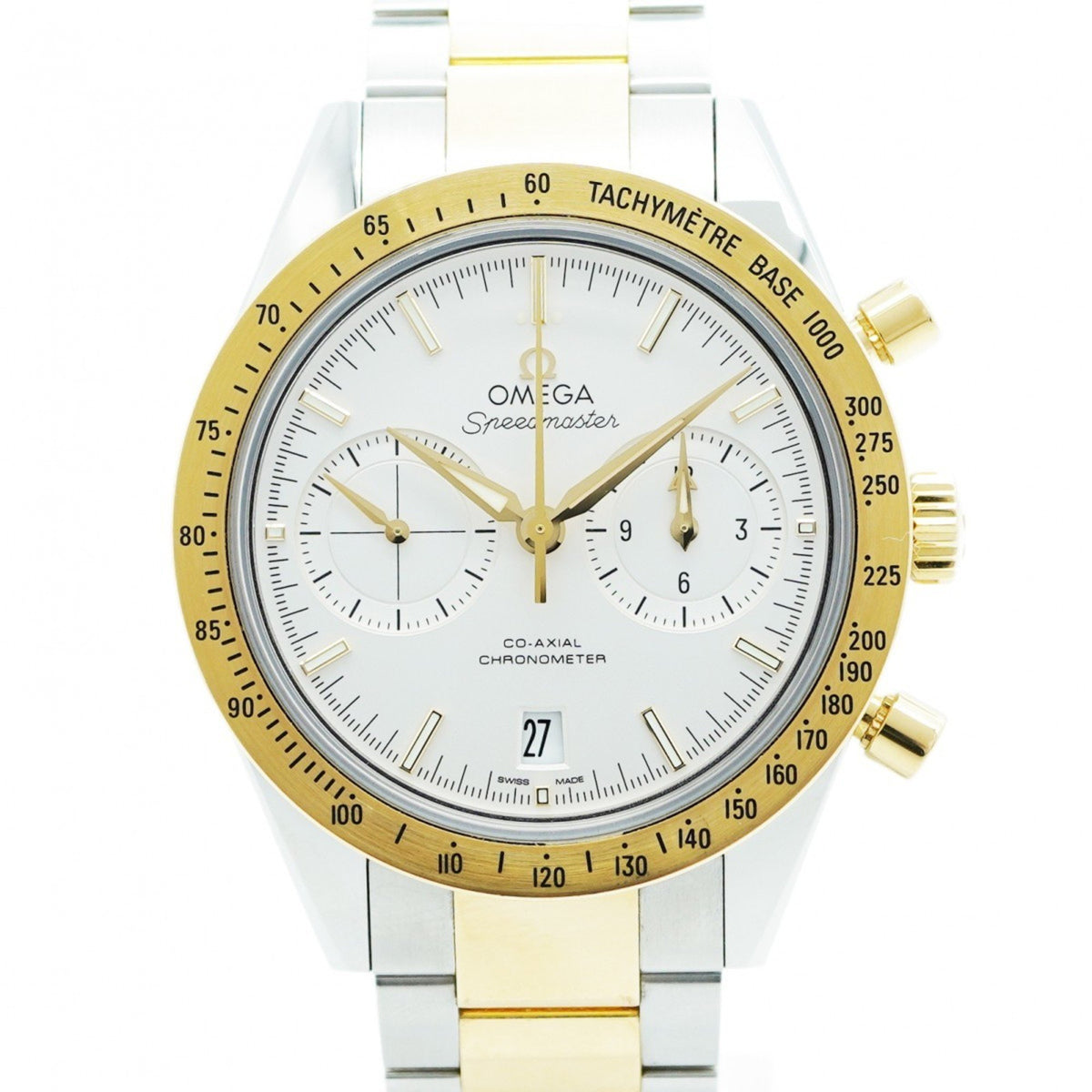 Gebrauchte Omega Speedmaster 331.20.42.51.02.001 Herrenuhr mit silbernem Zifferblatt 