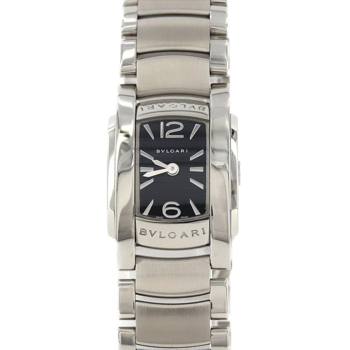 Gebrauchte Bvlgari Ashoma D AA26S AA26BSS SS Armbanduhr Quarz 