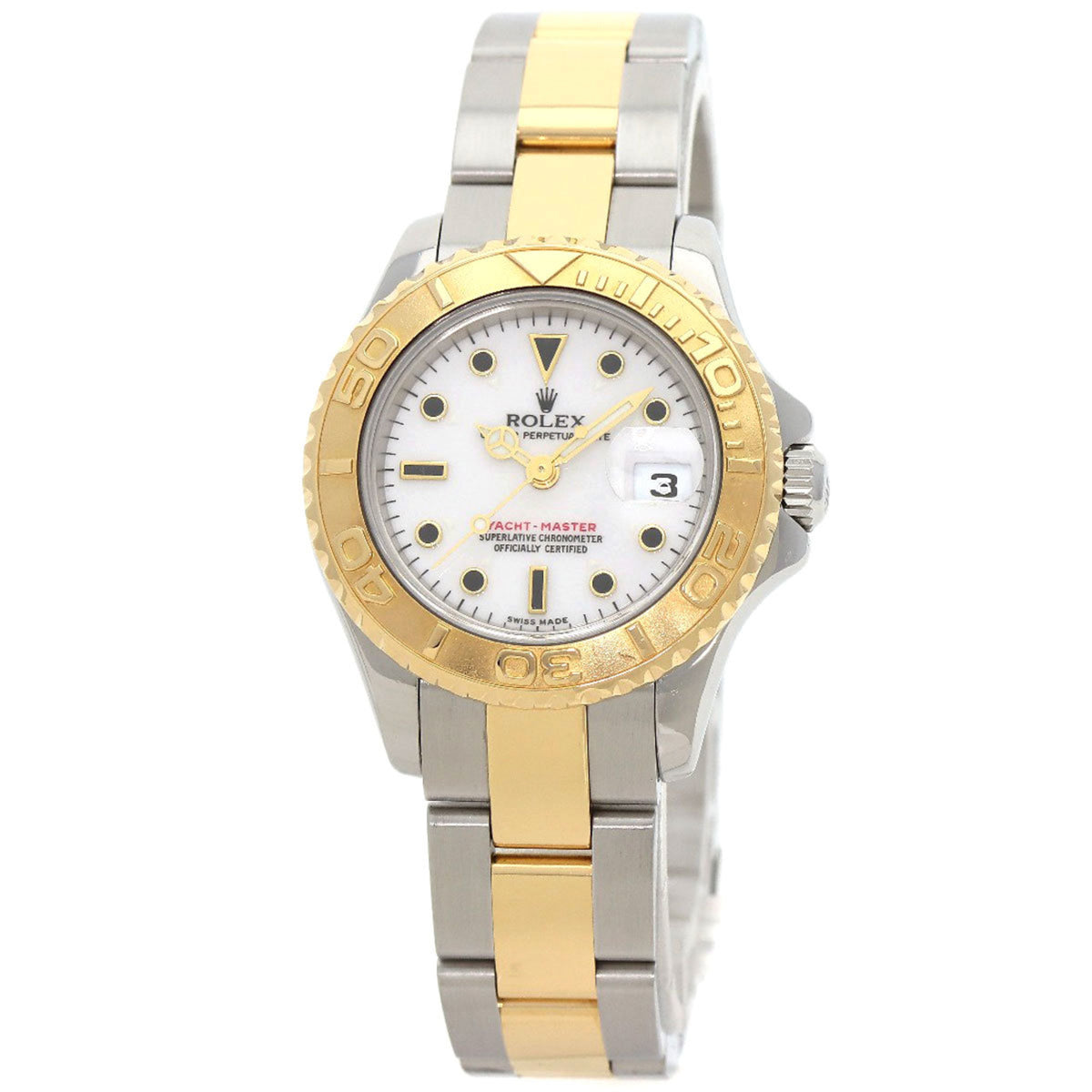 Gebrauchte Rolex 169623 Yacht-Master Uhr Edelstahl SSxK18YG Damen ROLEX 