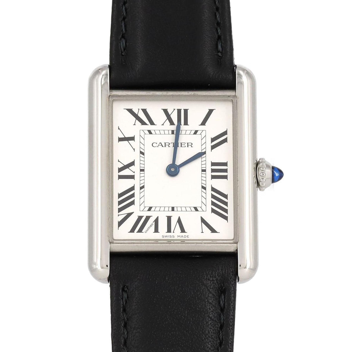 Gebrauchte Cartier Tank Must LM WSTA0059 SS Solaruhr Quarz 