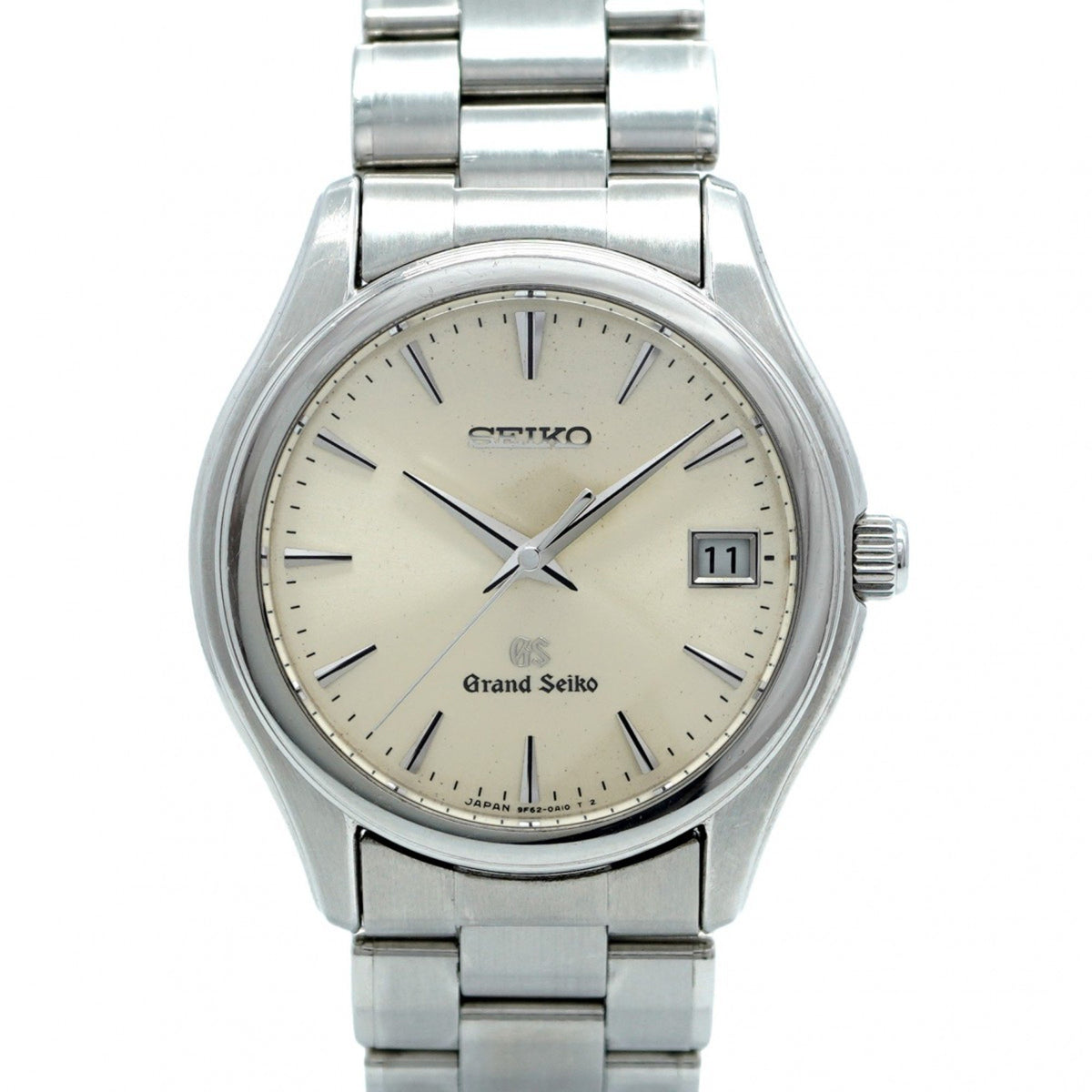Gebrauchte Seiko Grand 9F62-0A10 Damenuhr mit goldenem Zifferblatt 