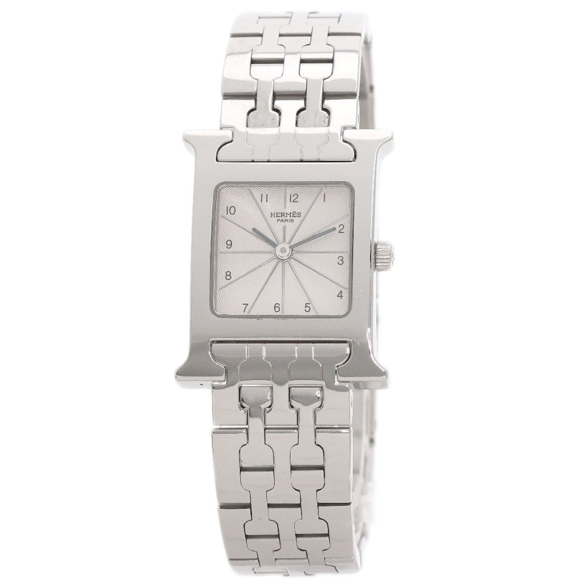 Gebrauchte Hermes HH1.210 H Uhr Edelstahl SS Damen HERMES 
