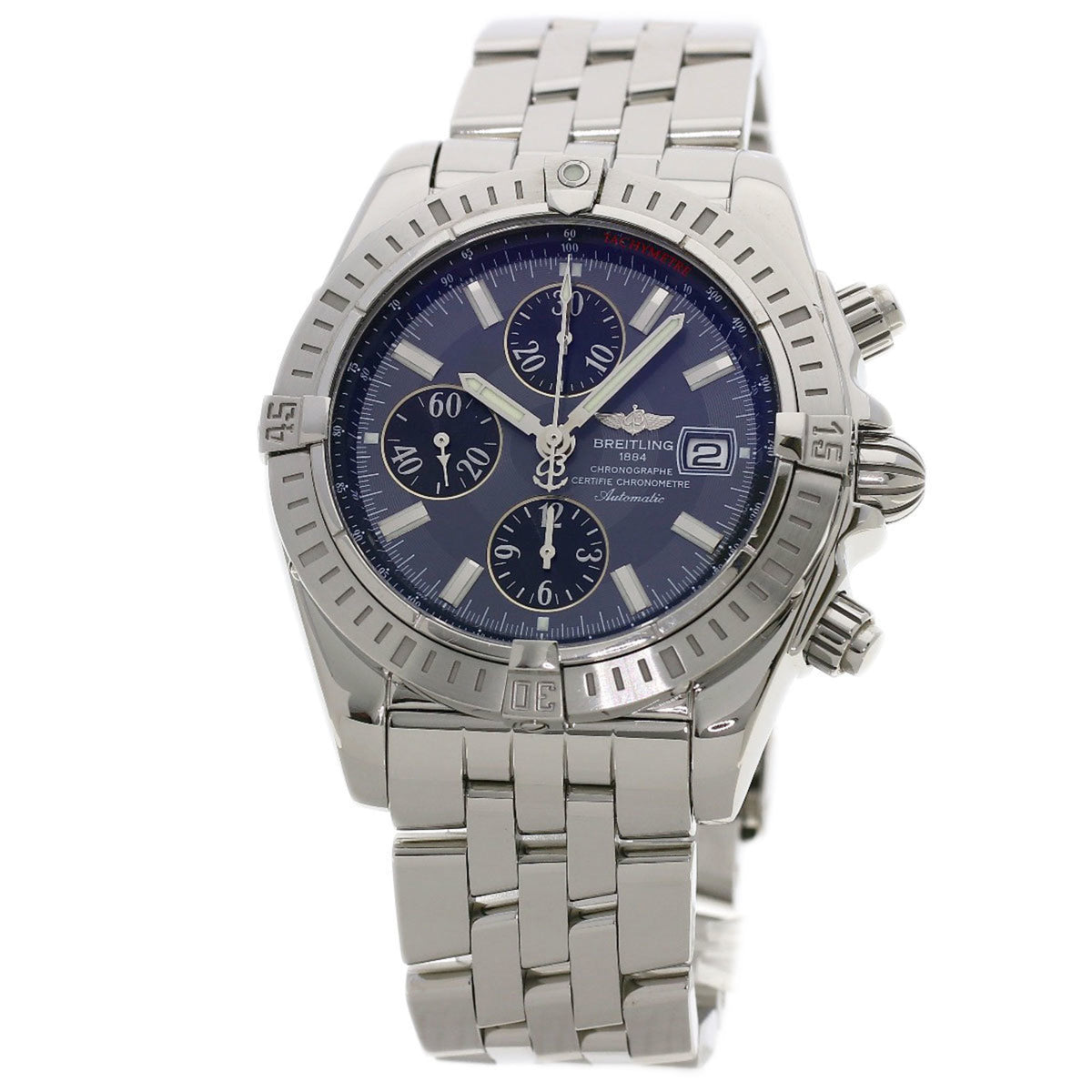 Gebrauchte BREITLING A13356 Chronomat Evolution Uhr Edelstahl SS Herren 