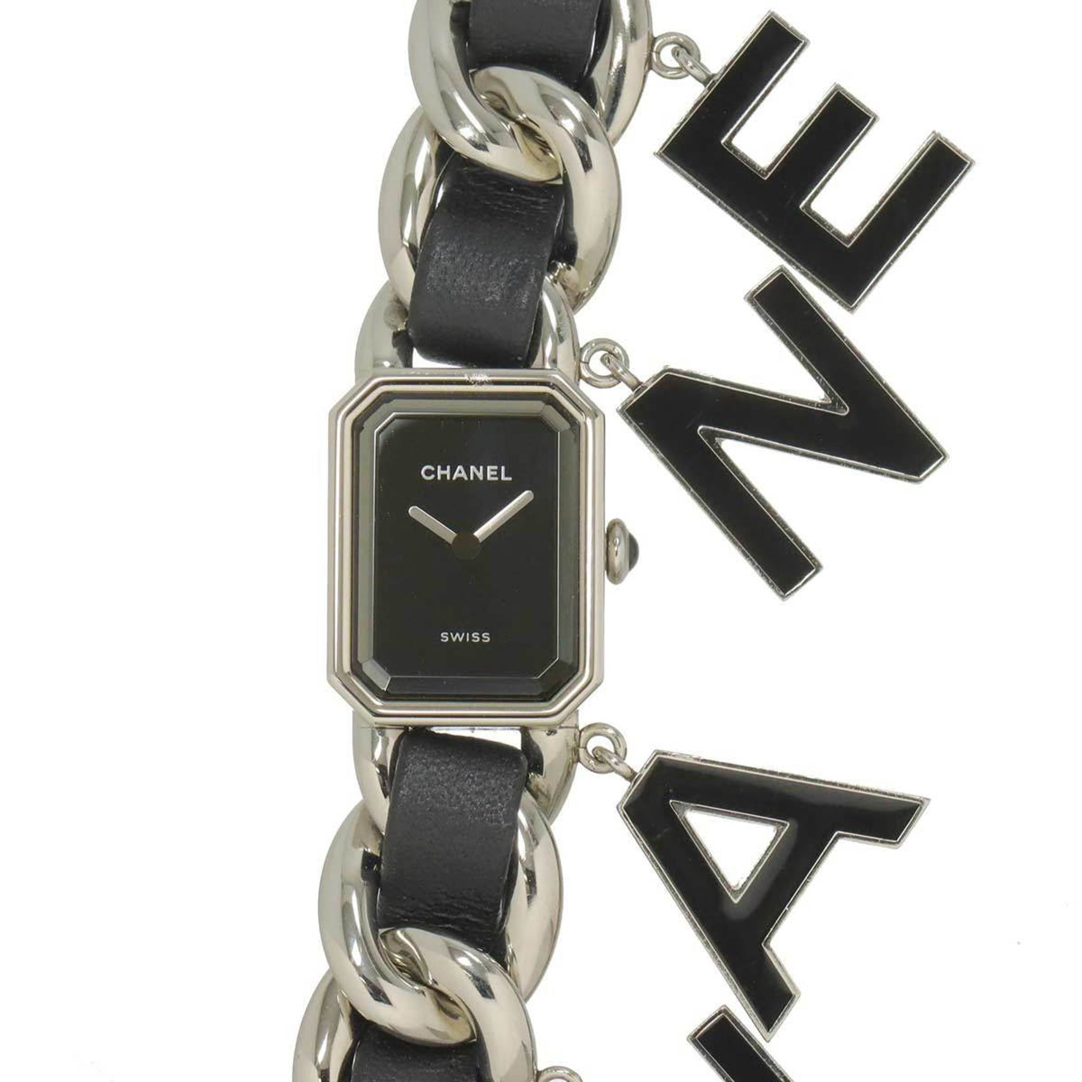 Pre-Owned CHANEL Premiere Wanted de Chanel H7471 Women's Black Quartz Watch