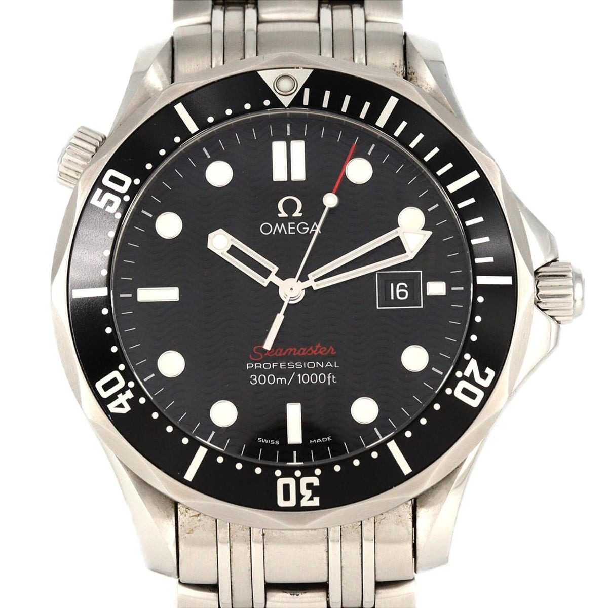 Pre-Owned Omega Seamaster Professional 212.30.41.61.01.001 Stainless Steel Quartz Watch