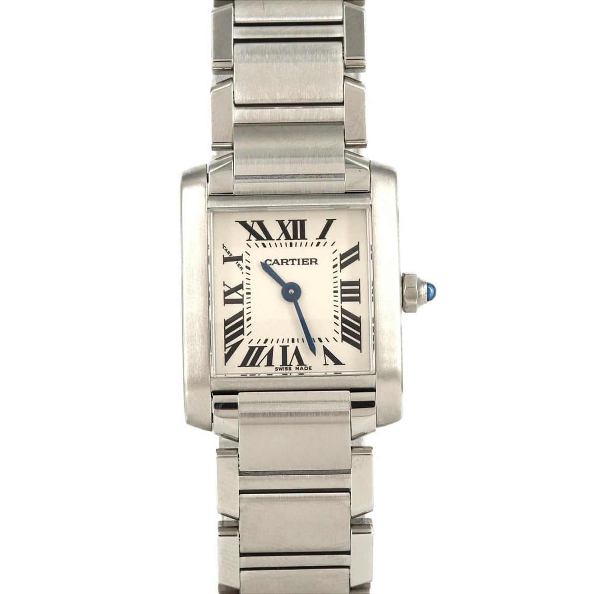 Pre-Owned Cartier Tank Fran?aise SM W51008Q3 Stainless Steel Quartz Watch