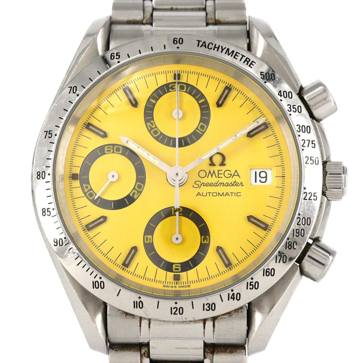 Pre-Owned Omega Speedmaster Date 3511.12 Stainless Steel Automatic Watch