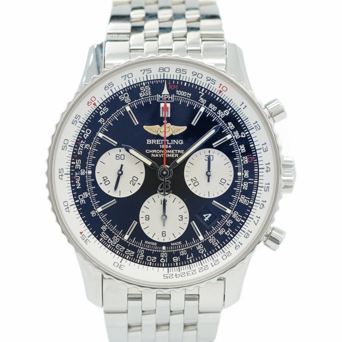 Pre-Owned Breitling Navitimer AB0120 Black Dial Men's Watch