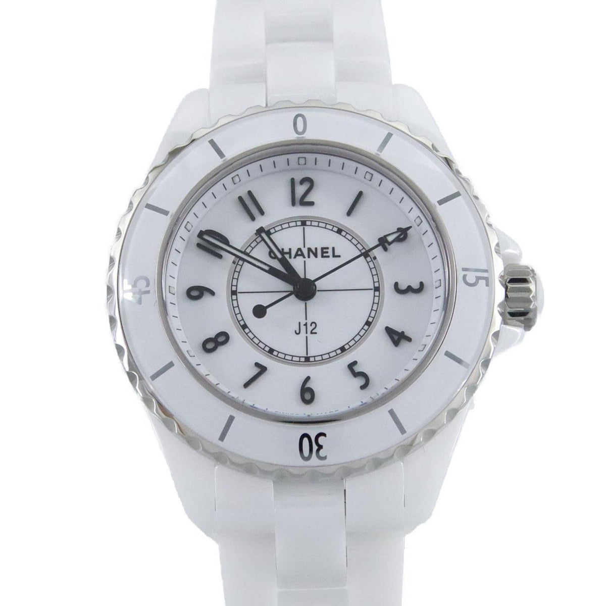 Gebrauchte Chanel J12 33mm Keramik H5698 Uhr Quarz 
