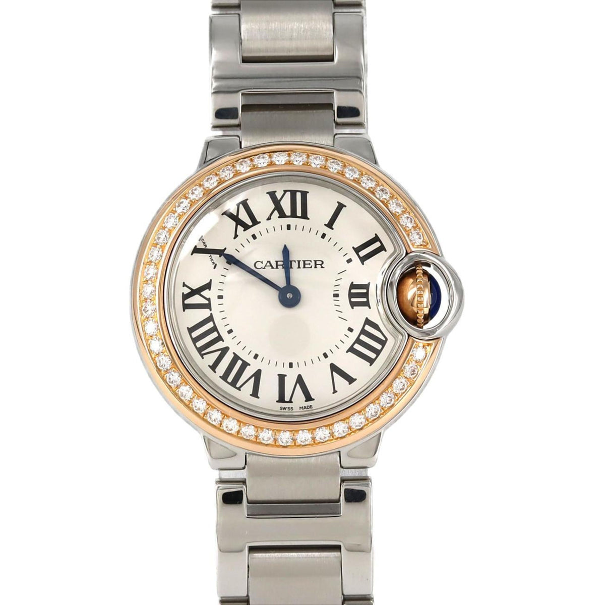 Pre-Owned Cartier Ballon Bleu SM PG Combi D WE902079 SSxPG Wristwatch Quartz