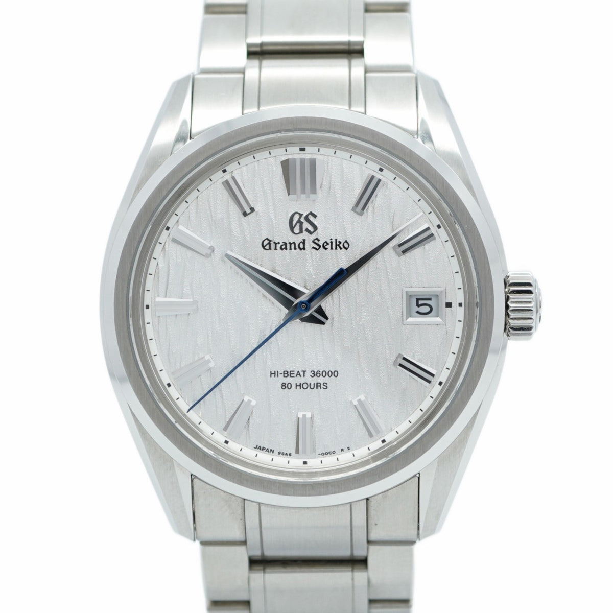 Gebrauchte Seiko Grand 9SA5-00C0 Herrenuhr mit silbernem Zifferblatt 
