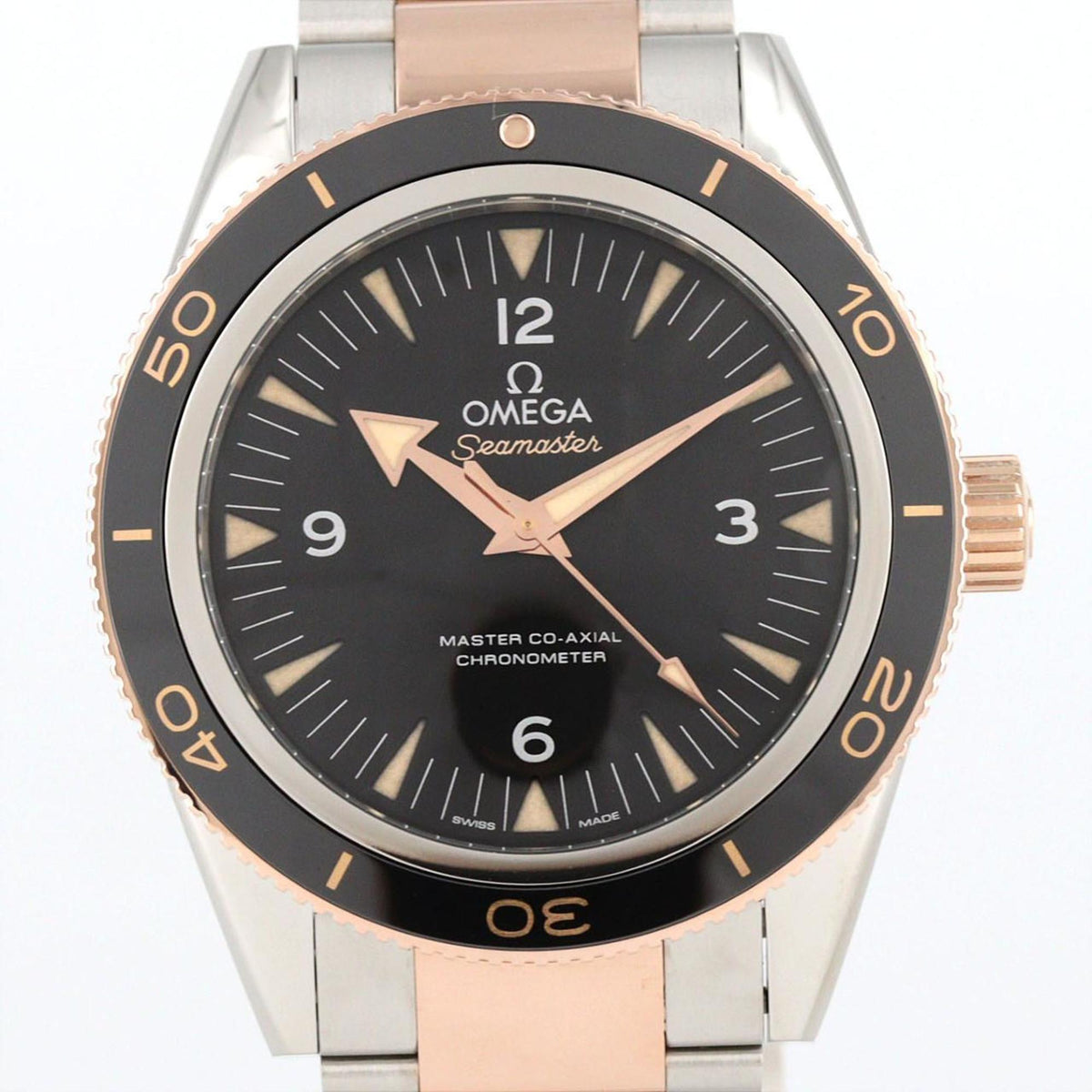 Pre-Owned Omega Seamaster 300 PG Two-tone Watch 233.20.41.21.01.001 SSxPG Automatic