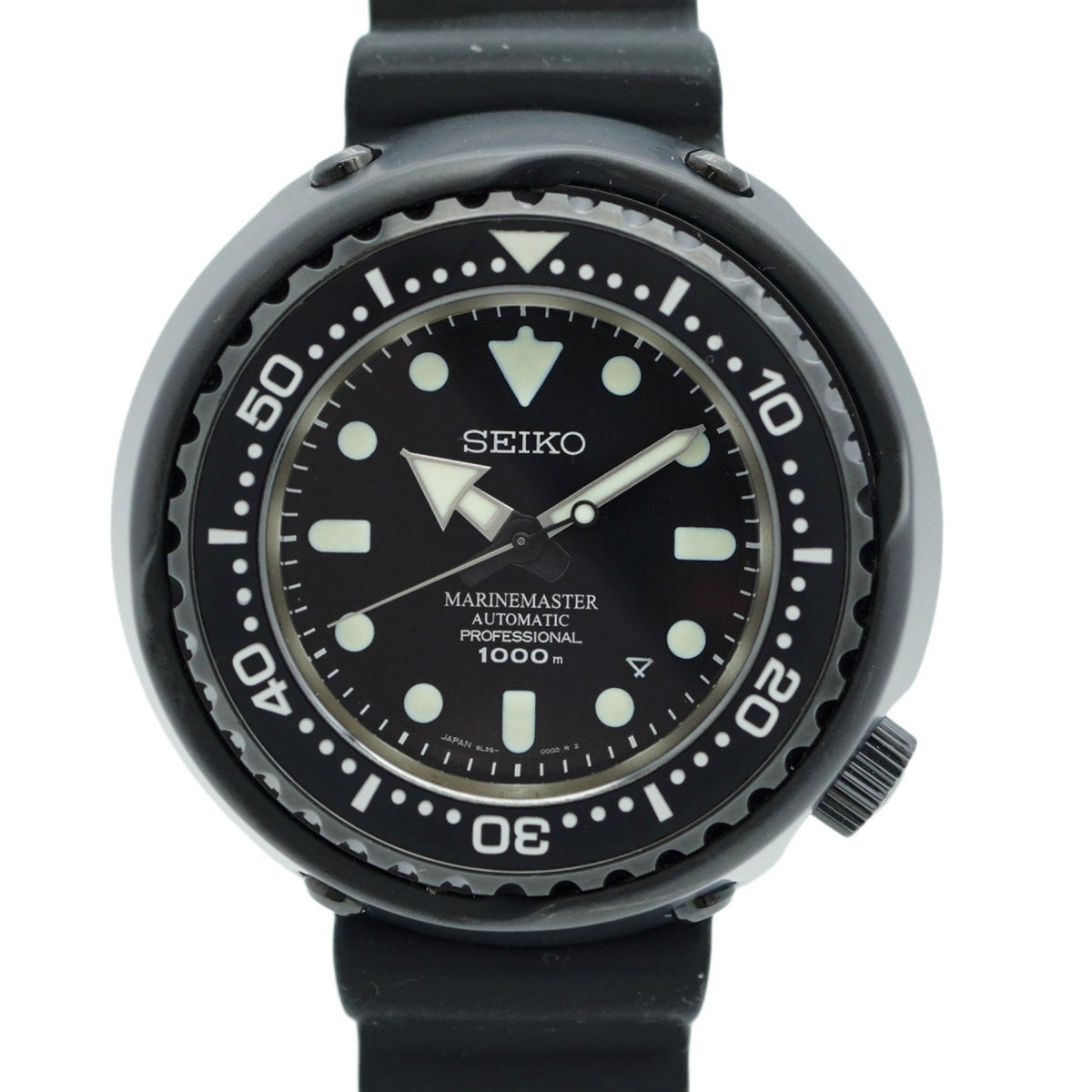 Pre-Owned Seiko Prospex Marinemaster 8L35-00H0 Men's Black Dial Watch