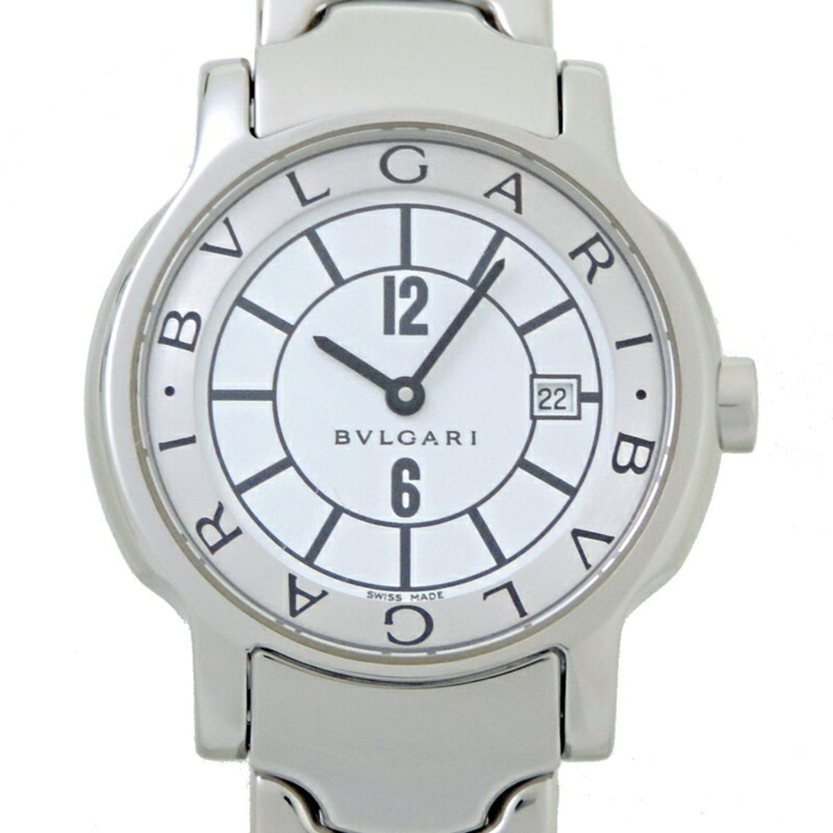Gebrauchte Bvlgari Solo Tempo Damenuhr ST29S 