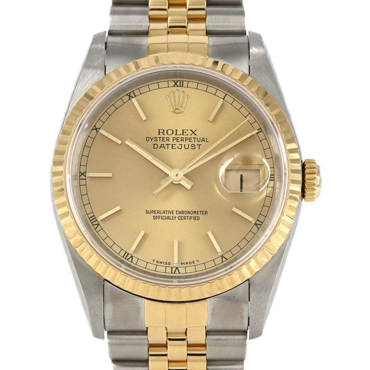 Gebrauchte Rolex Datejust 16233 SSxYG Automatikuhr X-Serie 