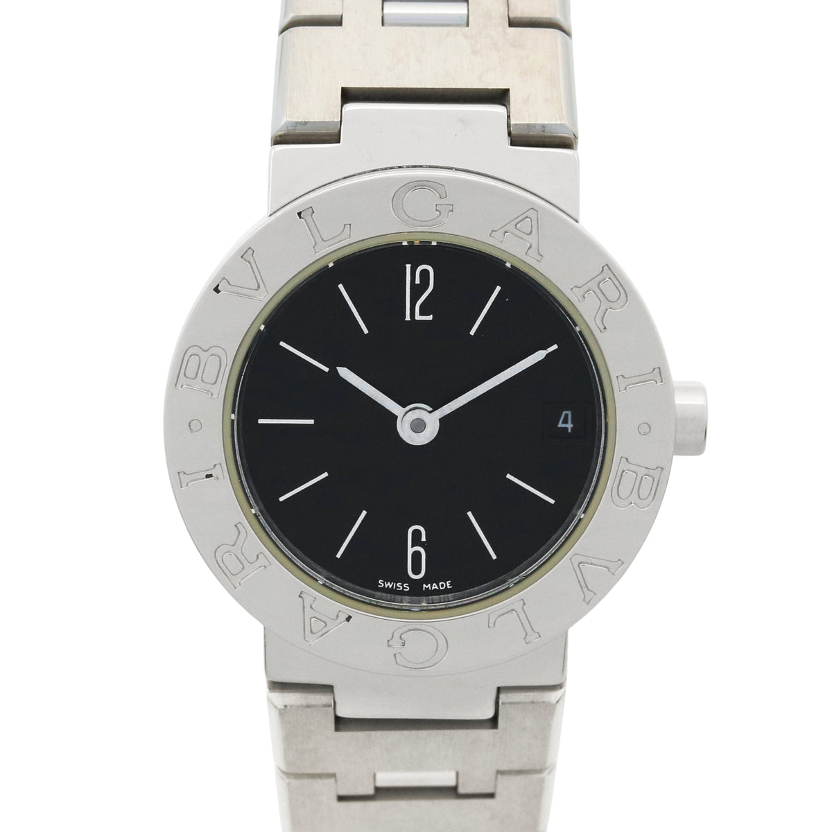 Pre-Owned Bulgari BVLGARI Watch Stainless Steel Ladies Black BB23SS