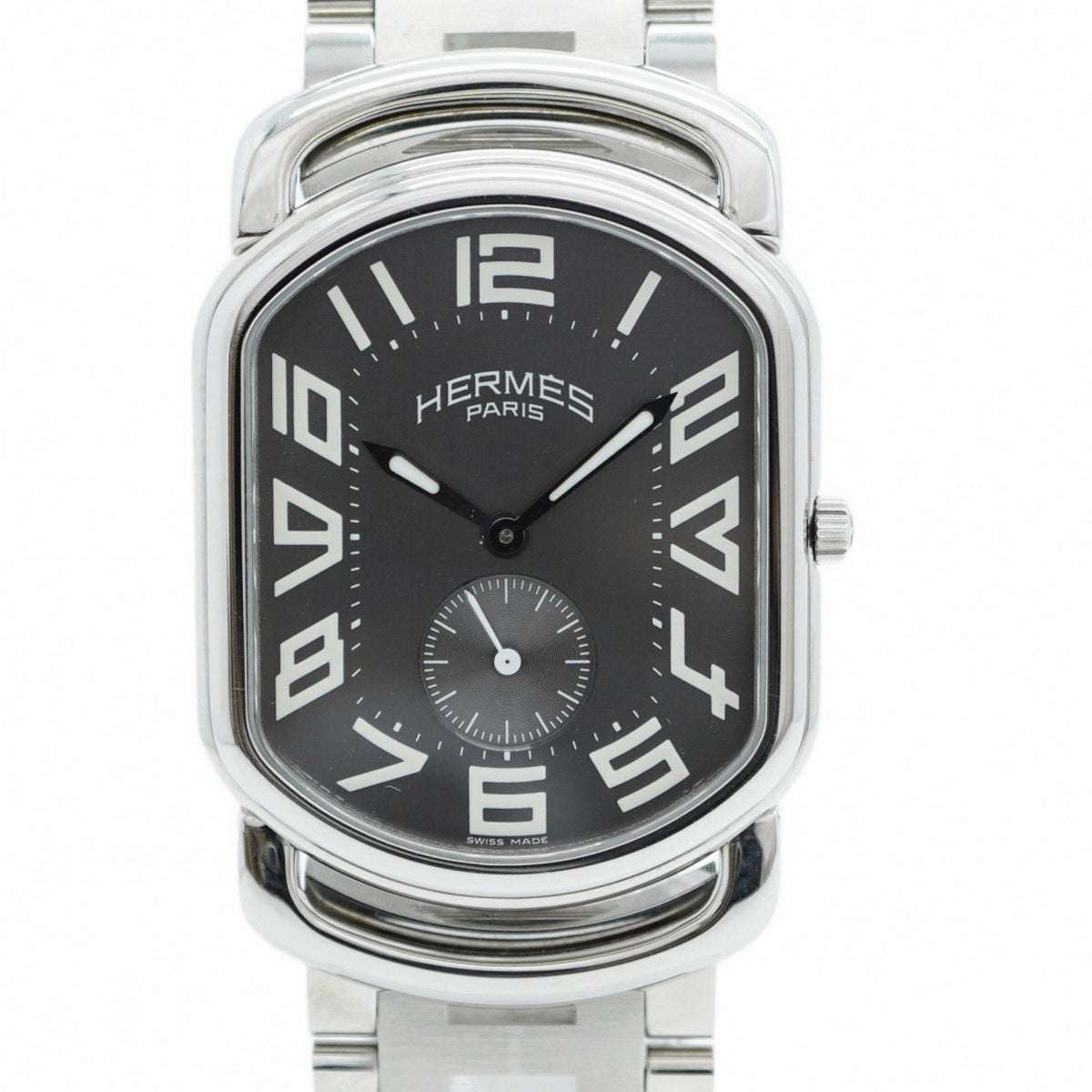 Gebrauchte Hermes Rally RA1.810 Herrenuhr mit grauem Zifferblatt 