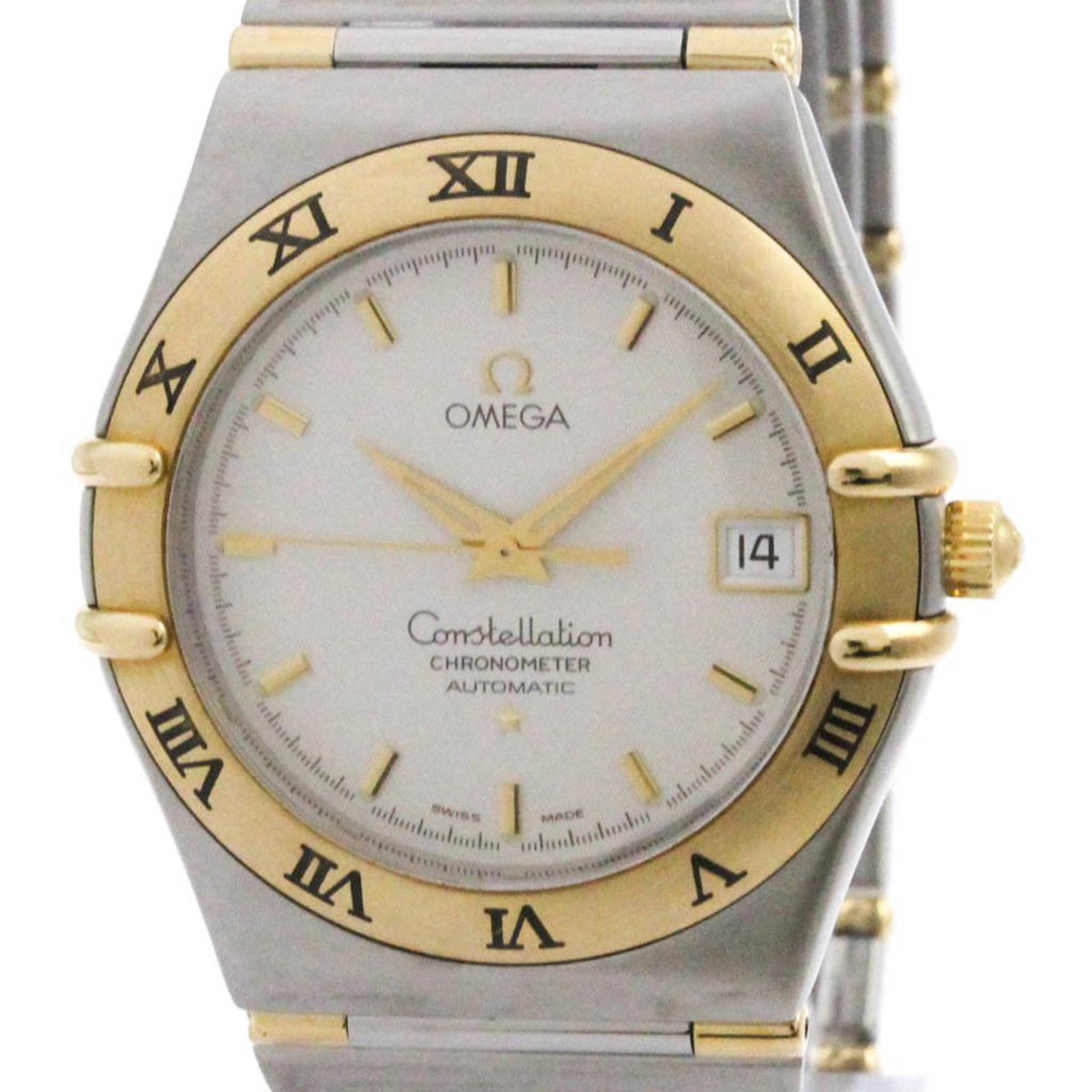 Pre-Owned OMEGA Constellation 18K Gold Steel Automatic Watch 1302.30