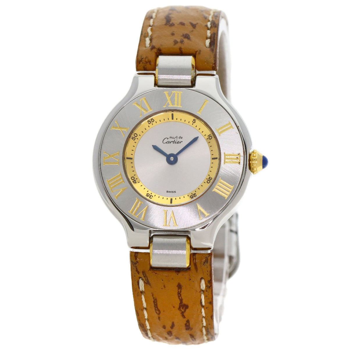 Pre-Owned Cartier Must 21 Watch, Stainless Steel/Leather, Women's