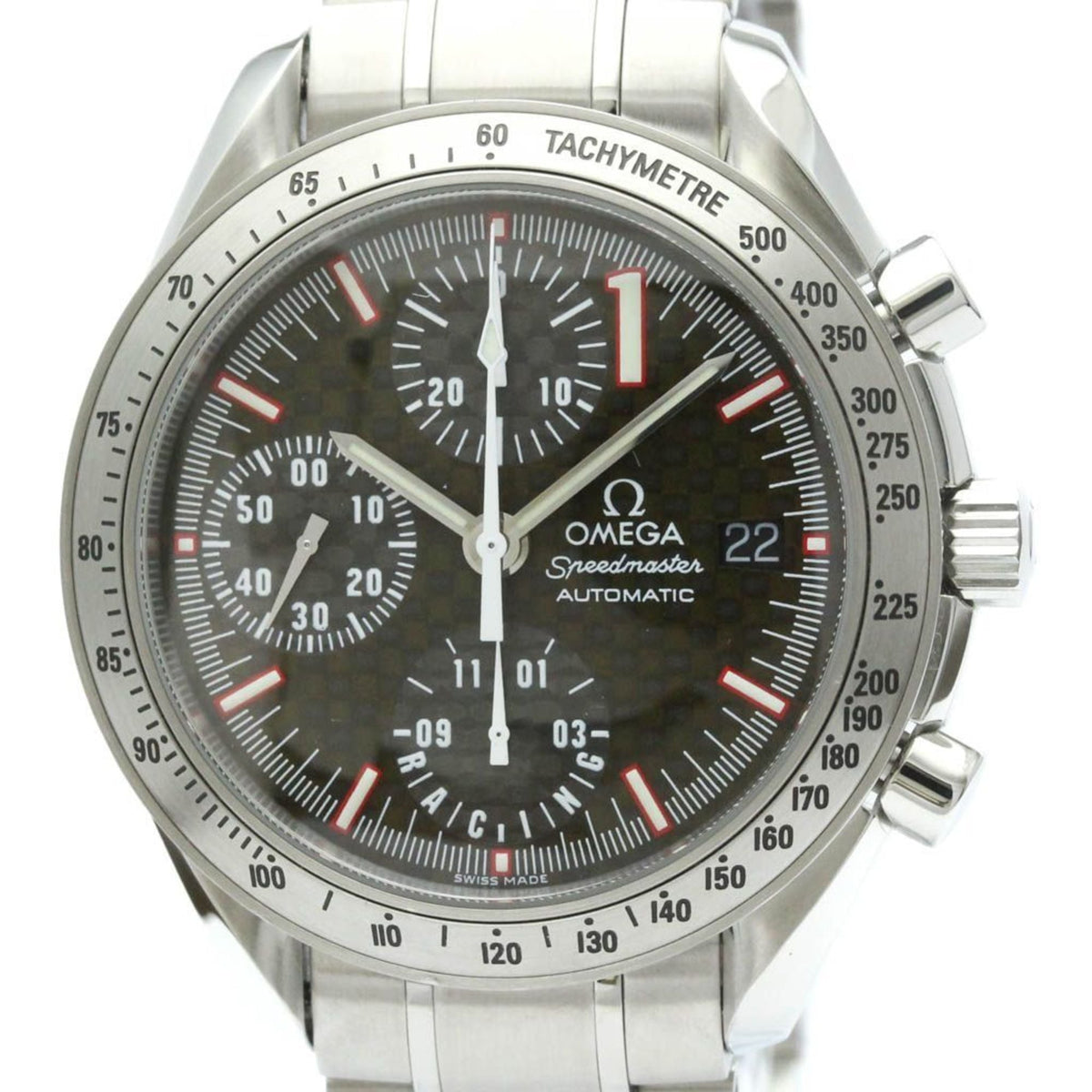 Pre-Owned OMEGA Speedmaster Racing Michael Schumacher Watch 3519.50 Polished