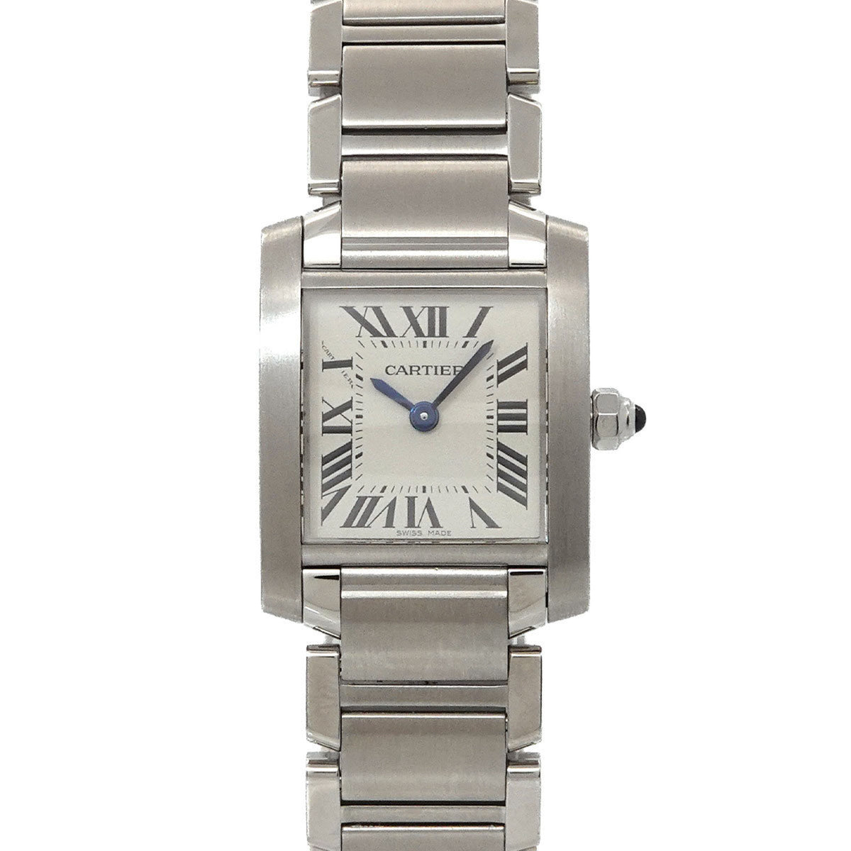 Pre-Owned Cartier Tank Francaise SM W51008Q3 Women's Ivory Quartz Watch