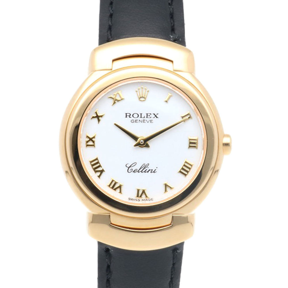 Pre-Owned Rolex Cellini Watch, 18K, 6621 Quartz, Women's, ROLEX K-Serial, 2001 Model, Roman Numerals