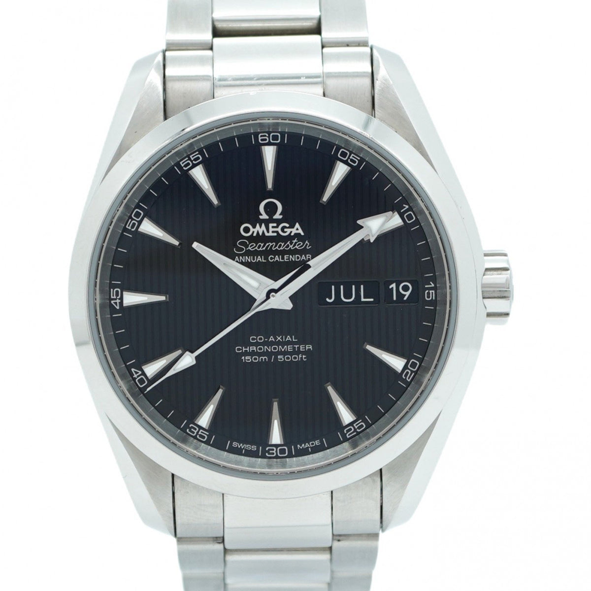 Gebrauchte Omega Seamaster 231.10.39.22.01.001 Herrenuhr mit schwarzem Zifferblatt 