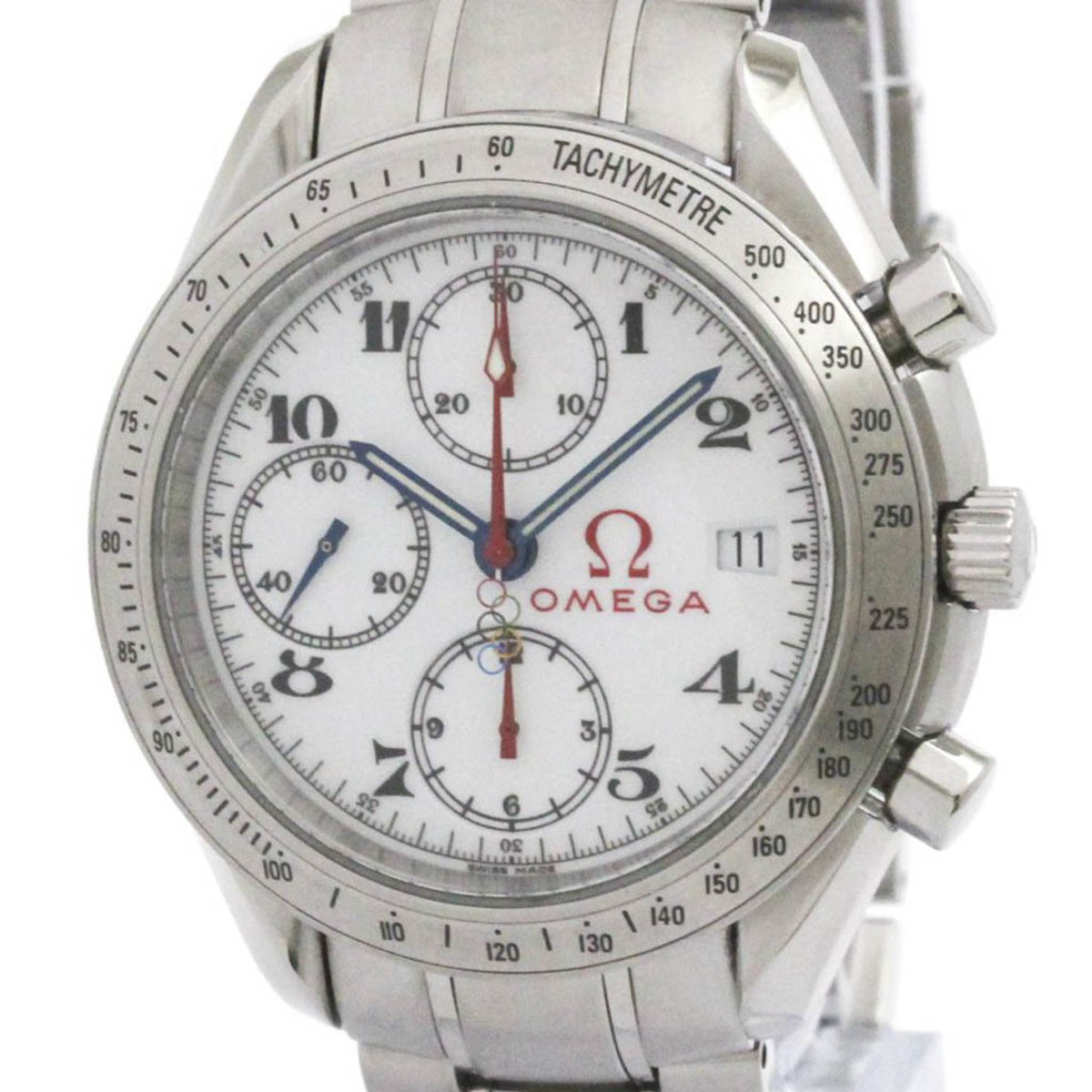 Gebrauchte OMEGA Speedmaster Olympic Stahluhr 323.10.40.40.04.001 poliert 