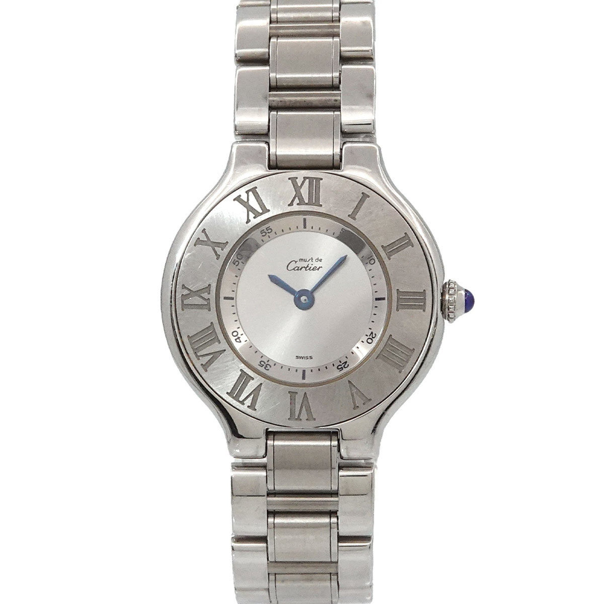 Pre-Owned Cartier Must 21 Vantianne W10109T2 Women's Silver Quartz Watch