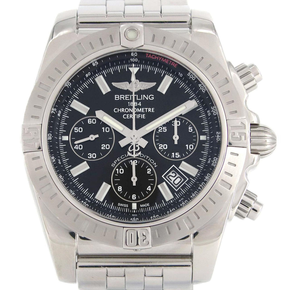 Gebrauchte Breitling Chronomat JSP AB0115 AB0115111B1A1 SS Armbanduhr Automatik 