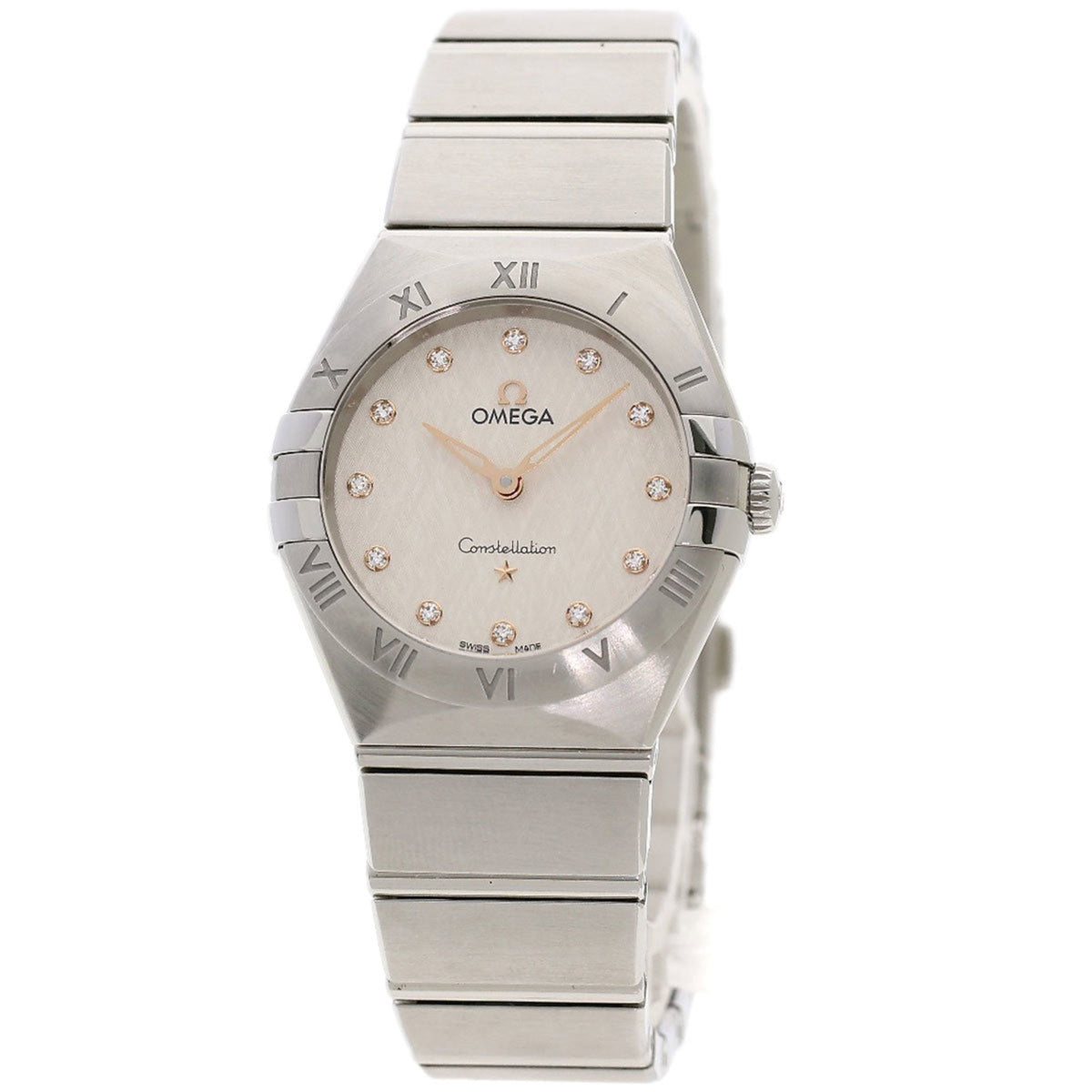 Gebrauchte Omega 131.10.28.60.52.001 Constellation Manhattan Edelstahluhr für Damen 