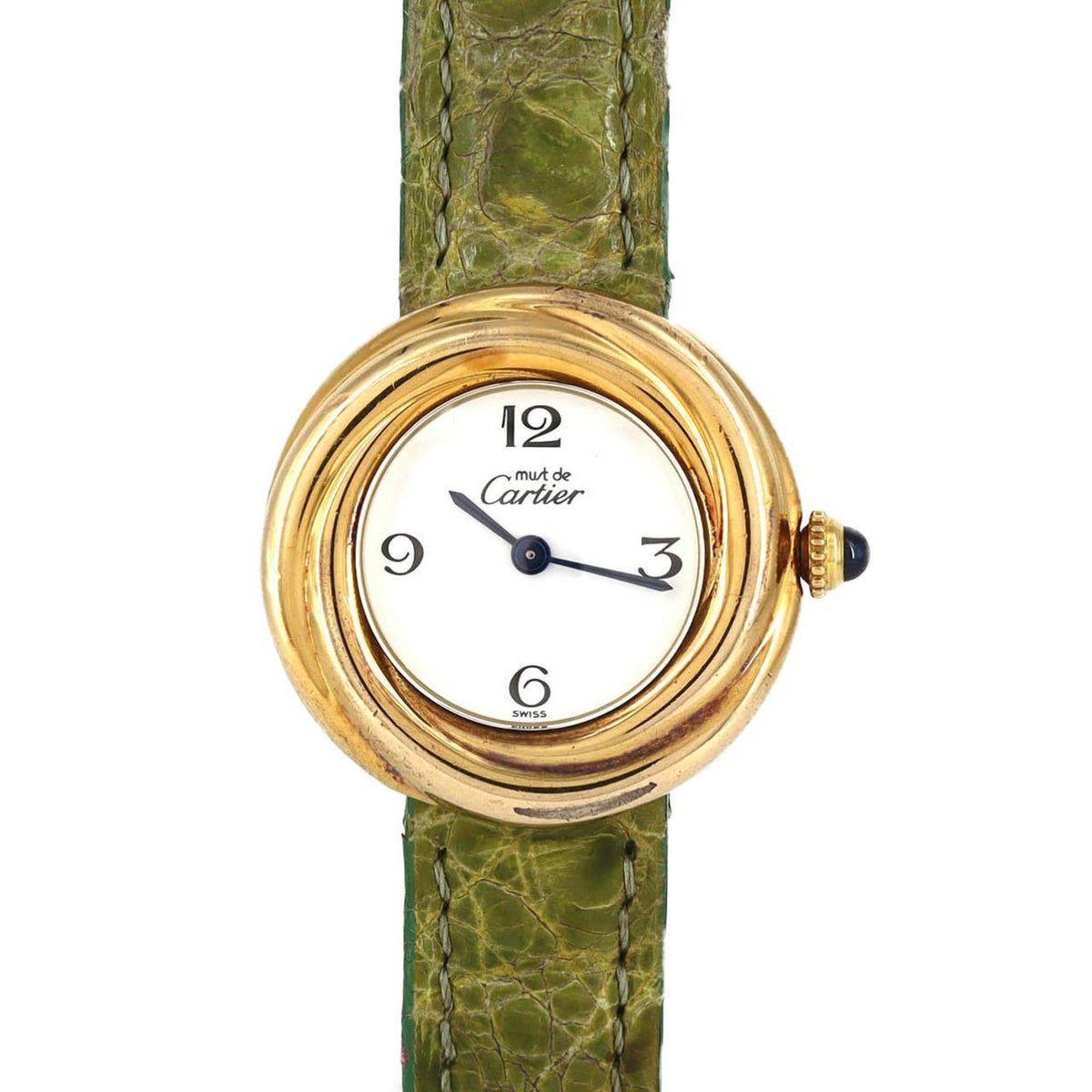 Pre-Owned Cartier Must Trinity GP W1010844 Quartz Watch