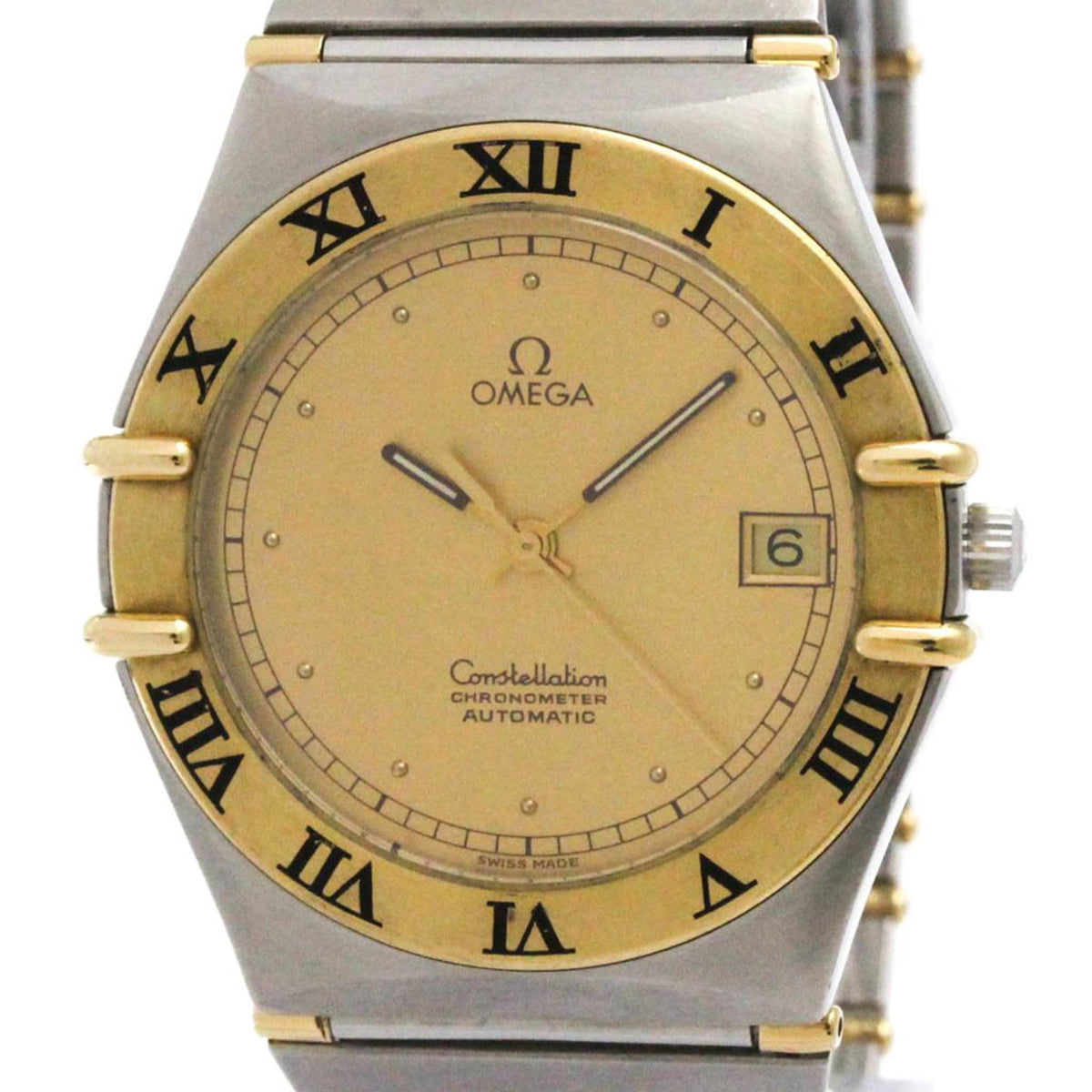 Gebrauchte OMEGA Constellation Automatikuhr mit Saphirglasboden 368.1075, poliert 