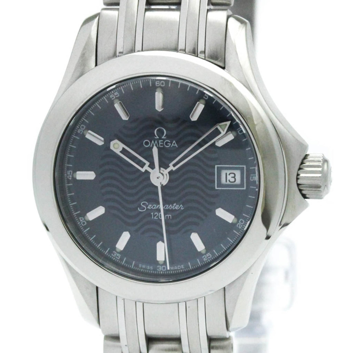 Pre-Owned GA Seamaster 120M Steel Quartz Ladies Watch 2581.81 Polished