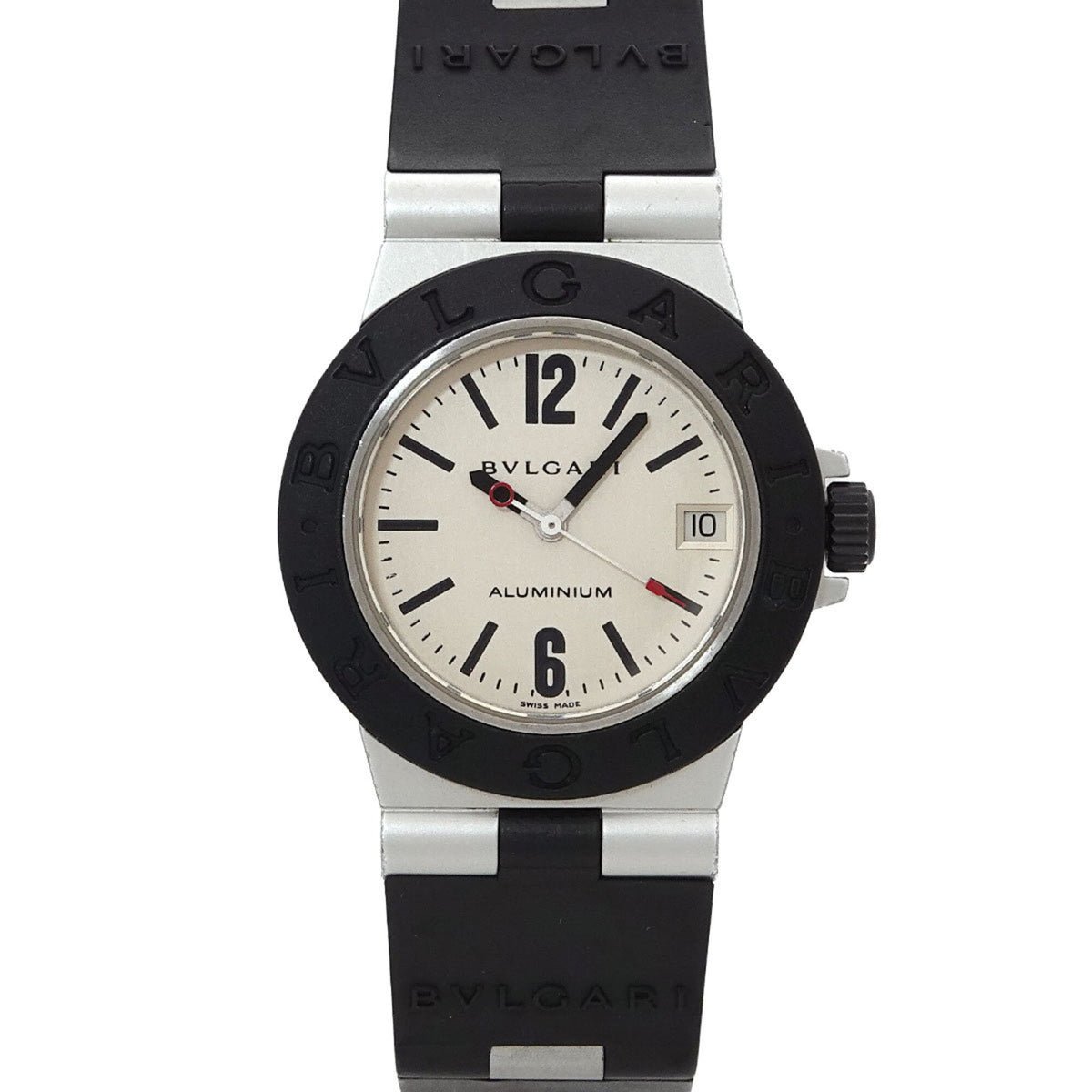 Pre-Owned Bulgari BVLGARI Aluminum AL32A Ladies' Watch, Date, Silver, Quartz Watch