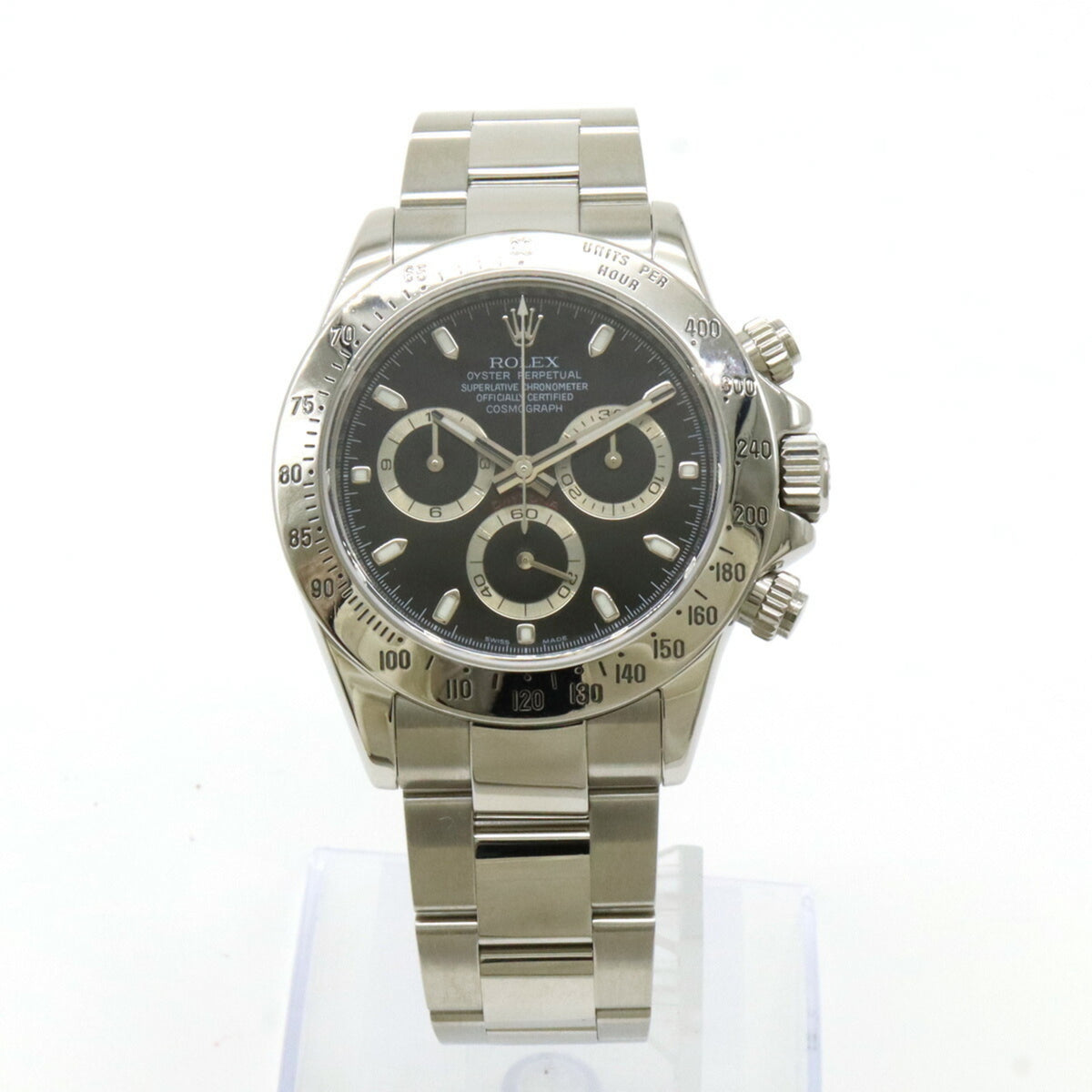 Gebrauchte ROLEX Rolex Daytona schwarzes Zifferblatt V-Nummer Herren AT Automatikuhr 116520 