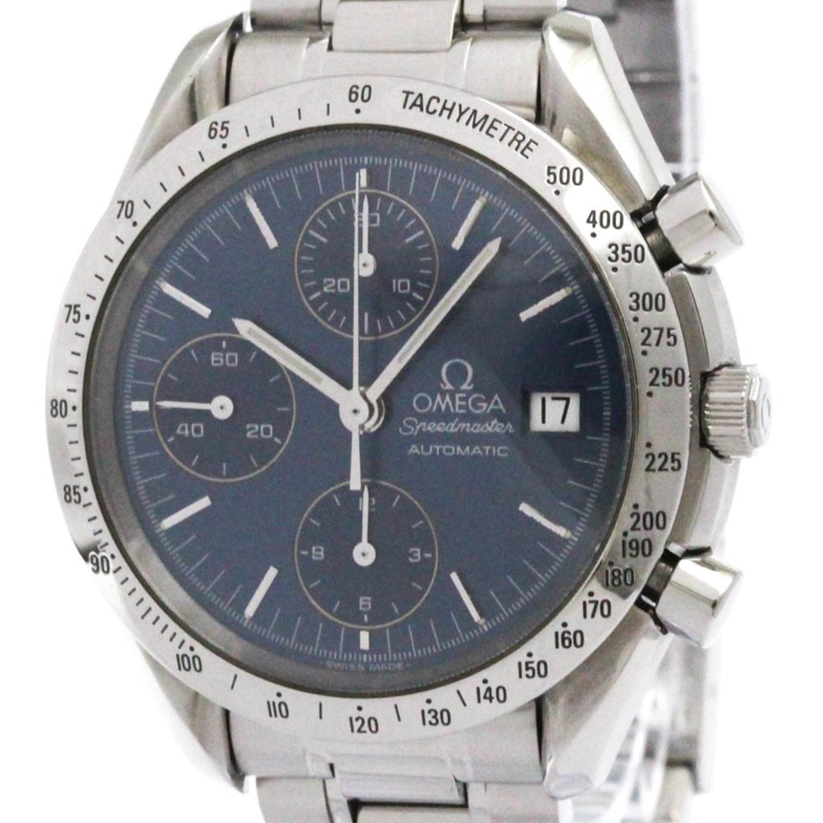 Gebrauchte OMEGA Speedmaster Date Steel Automatik Herrenuhr 3511.80 Poliert 