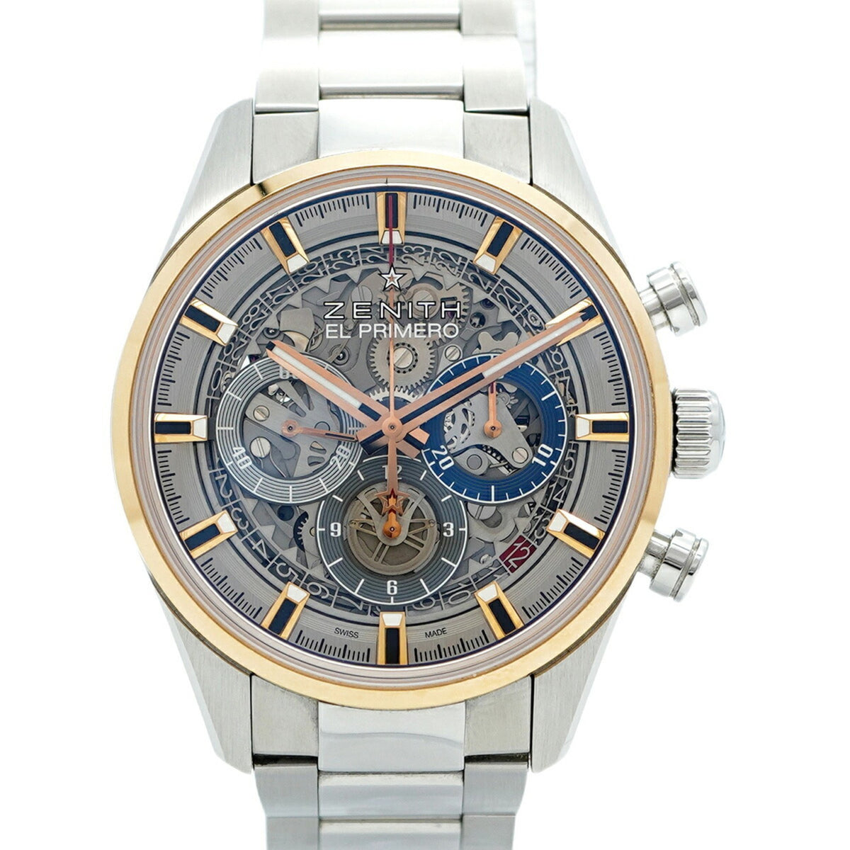Pre-Owned Zenith Chronomaster 51.2151.400 78.C810 Skeleton Dial Men's Watch