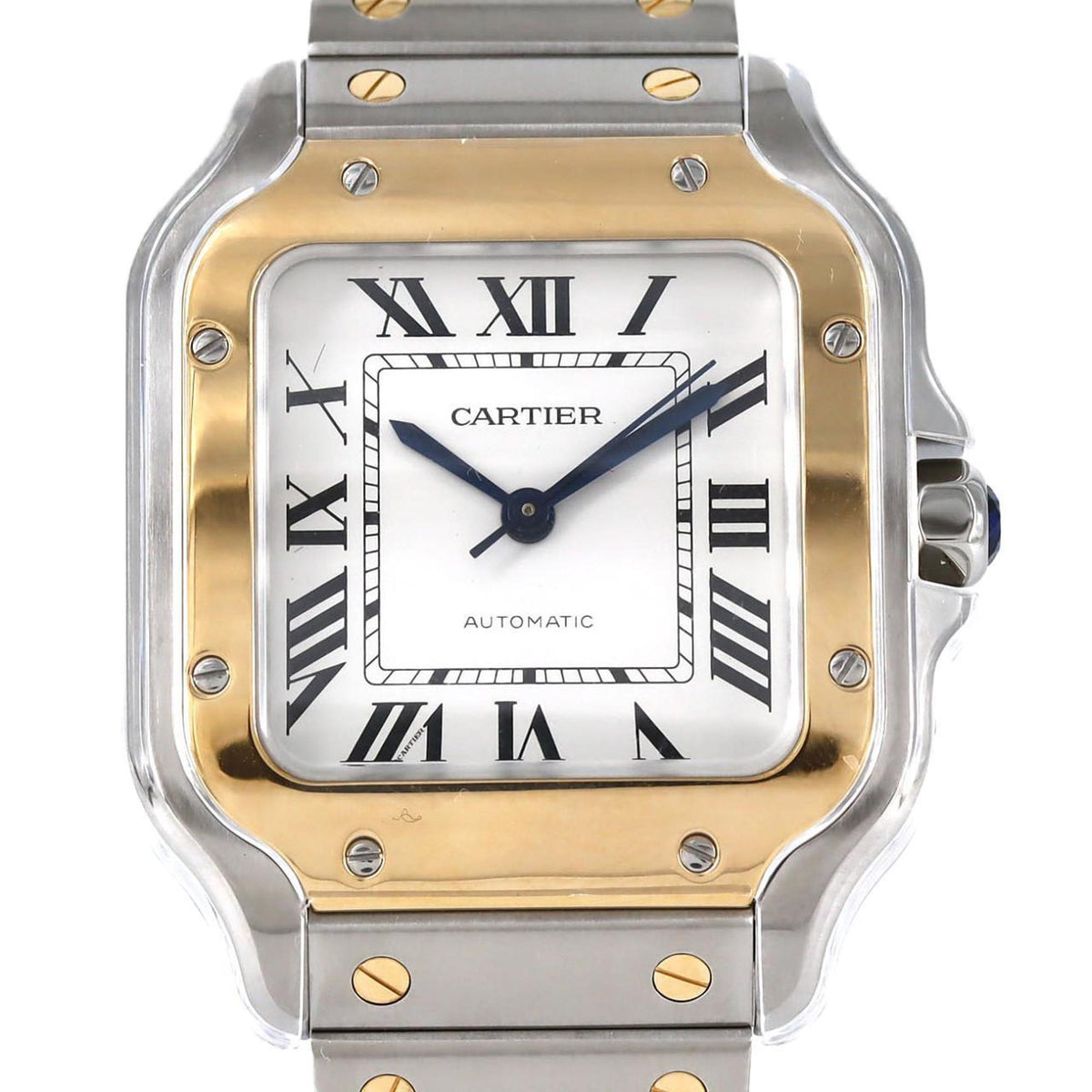 Pre-Owned Cartier Santos de MM Two-tone W2SA0016 SSxYG Automatic Watch