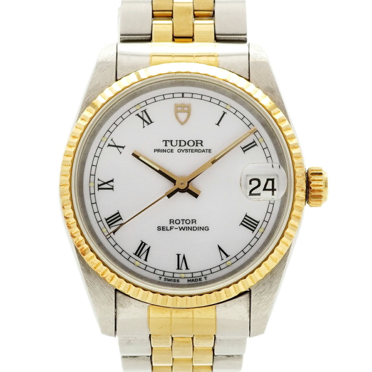 Pre-Owned Tudor Prince Oysterdate 72033 White Dial Watch (Men's & Women's)