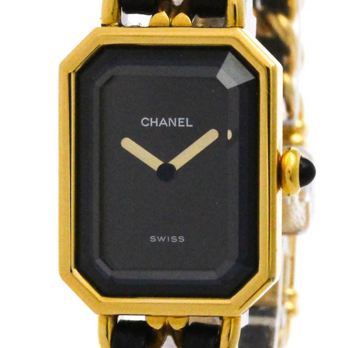 Pre-Owned CHANEL Premiere Size L Gold Plated Quartz Ladies Watch H0001