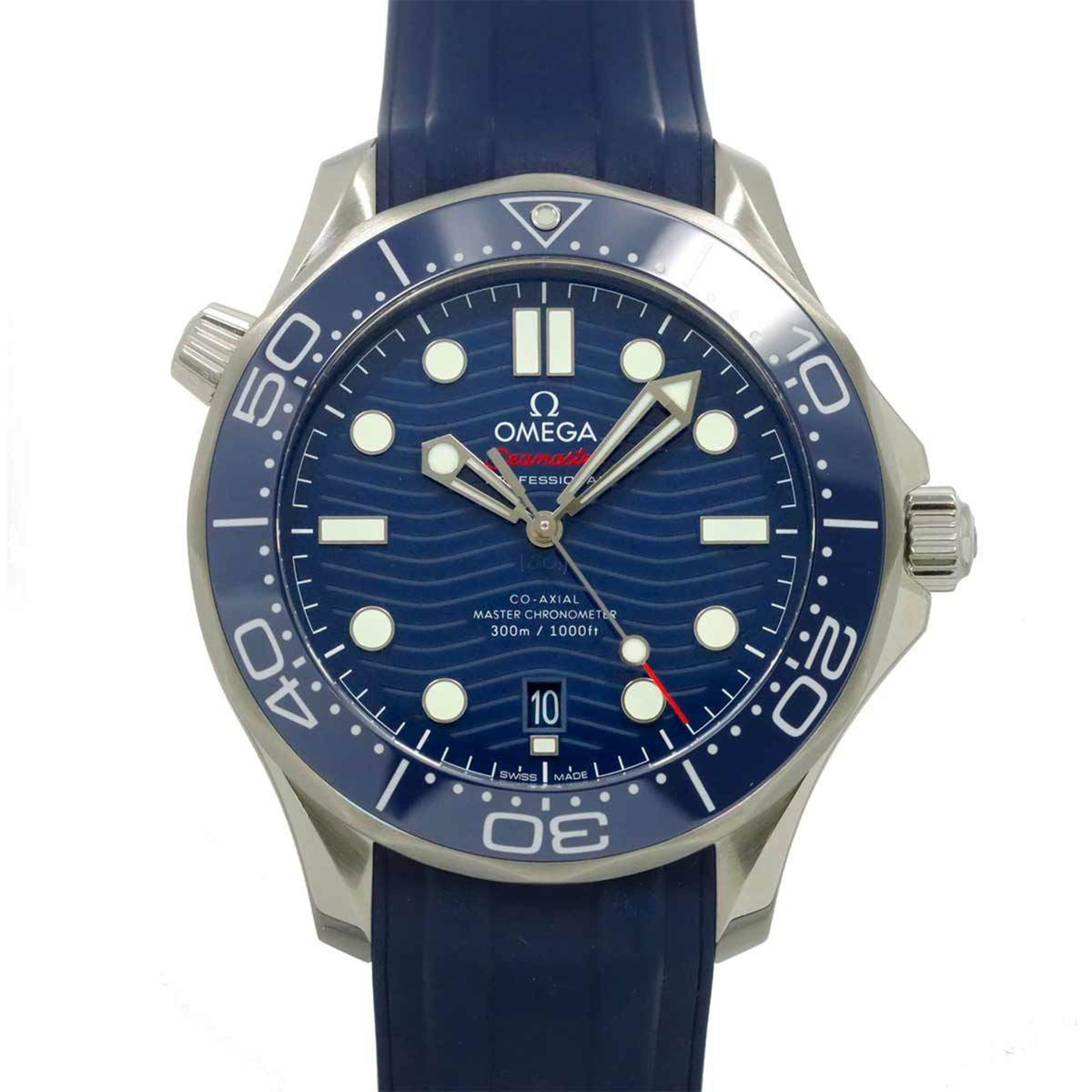 Gebrauchte OMEGA Seamaster Co-Axial Master Chronometer 210 32 42 20 03 001 Herrenuhr Datum Blau Automatik 