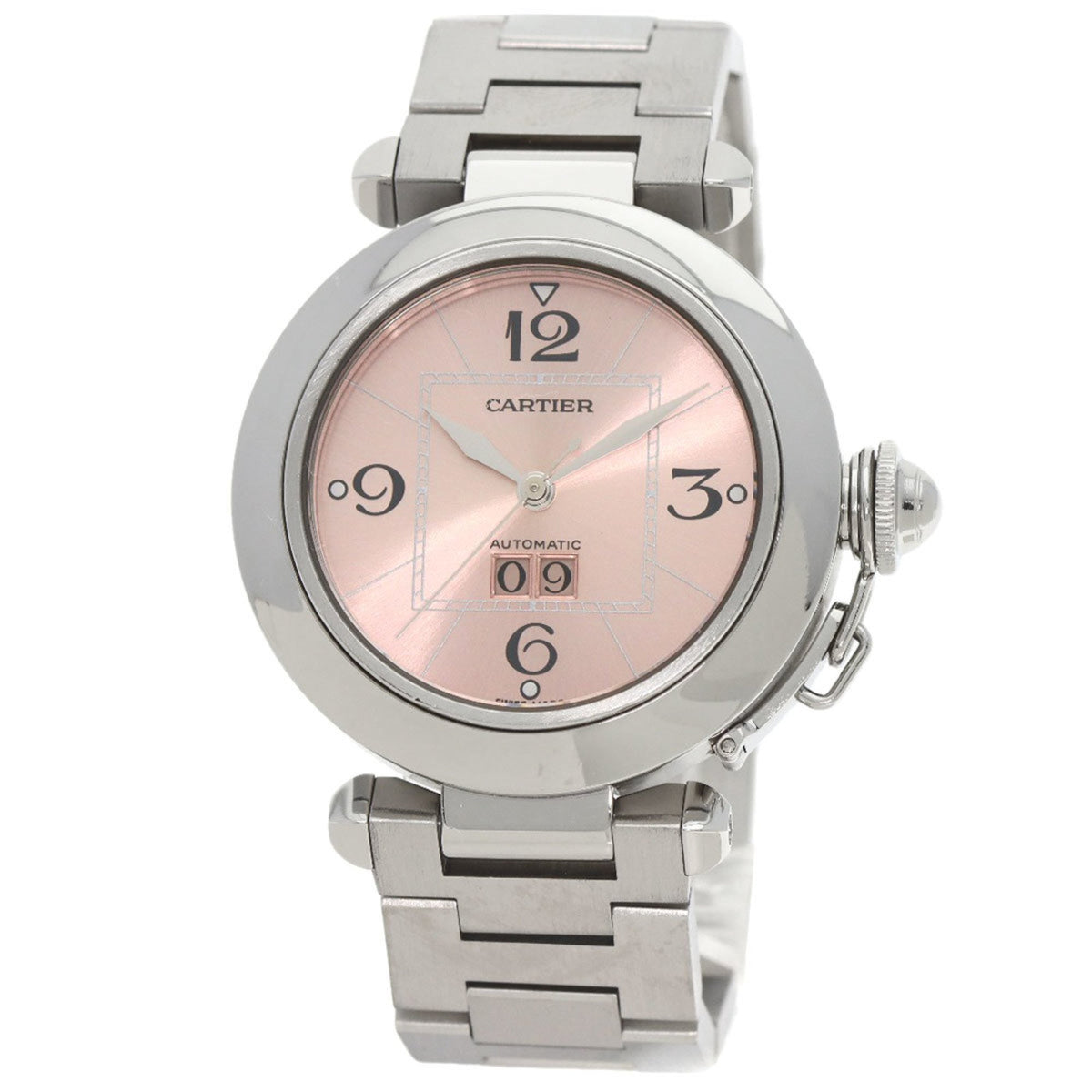 Gebrauchte Cartier W31058M7 Pasha C Big Date Uhr Edelstahl SS Jungen CARTIER 