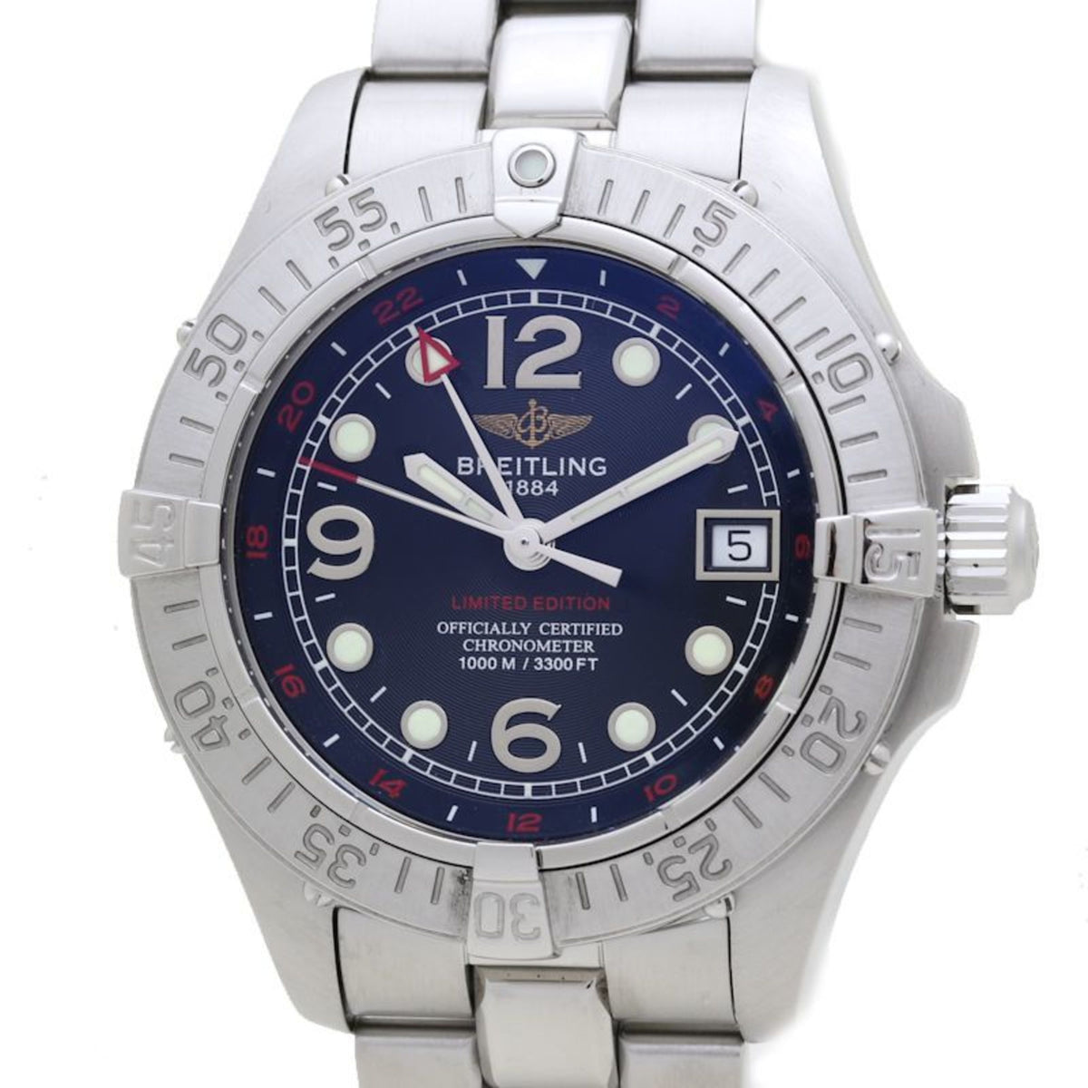 Gebrauchte BREITLING Breitling Superocean GMT A326B05PFA A32360 200 Limited Edition Herrenuhr 39627 