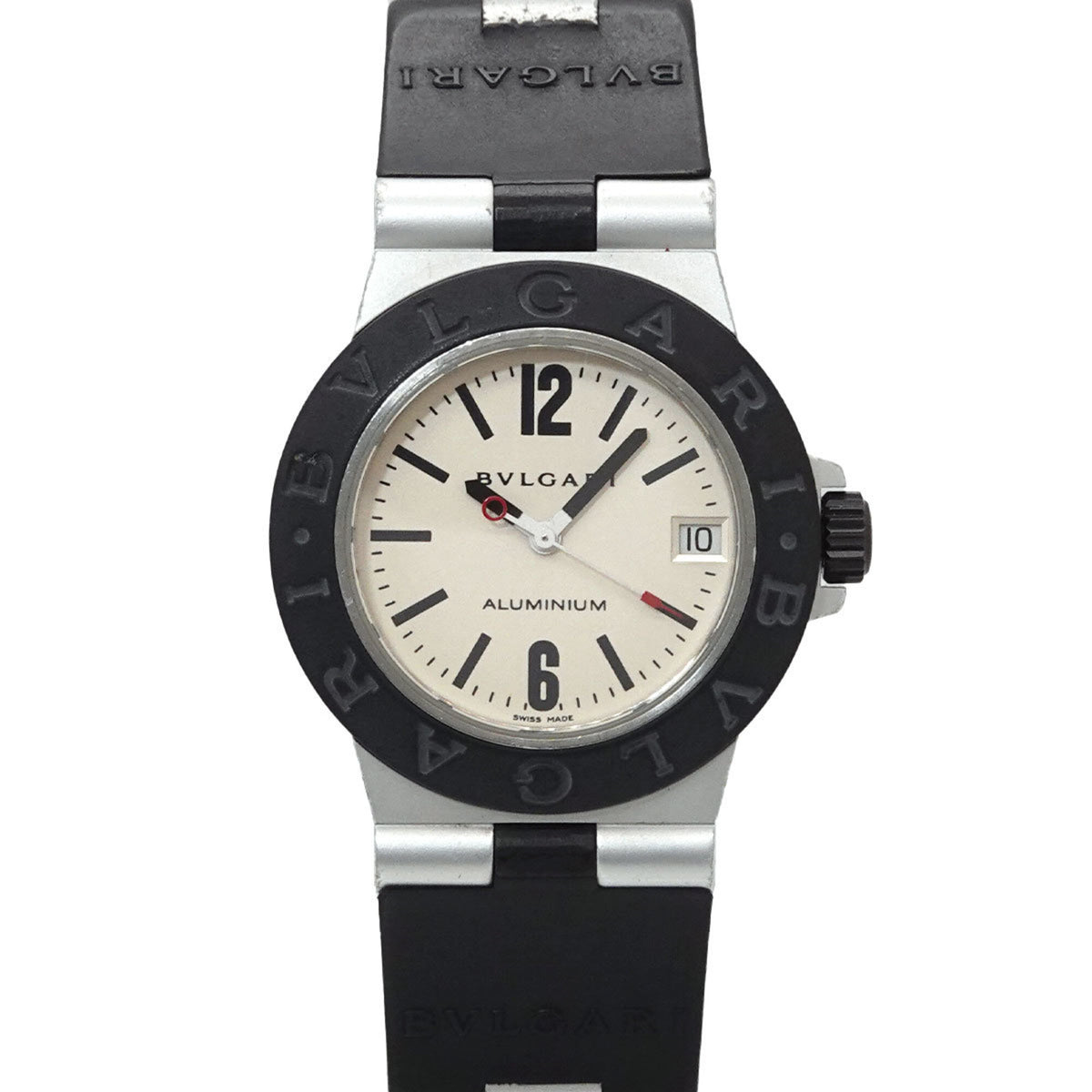 Pre-Owned Bulgari BVLGARI Aluminum AL32A Ladies' Watch, Date, Silver, Quartz Watch