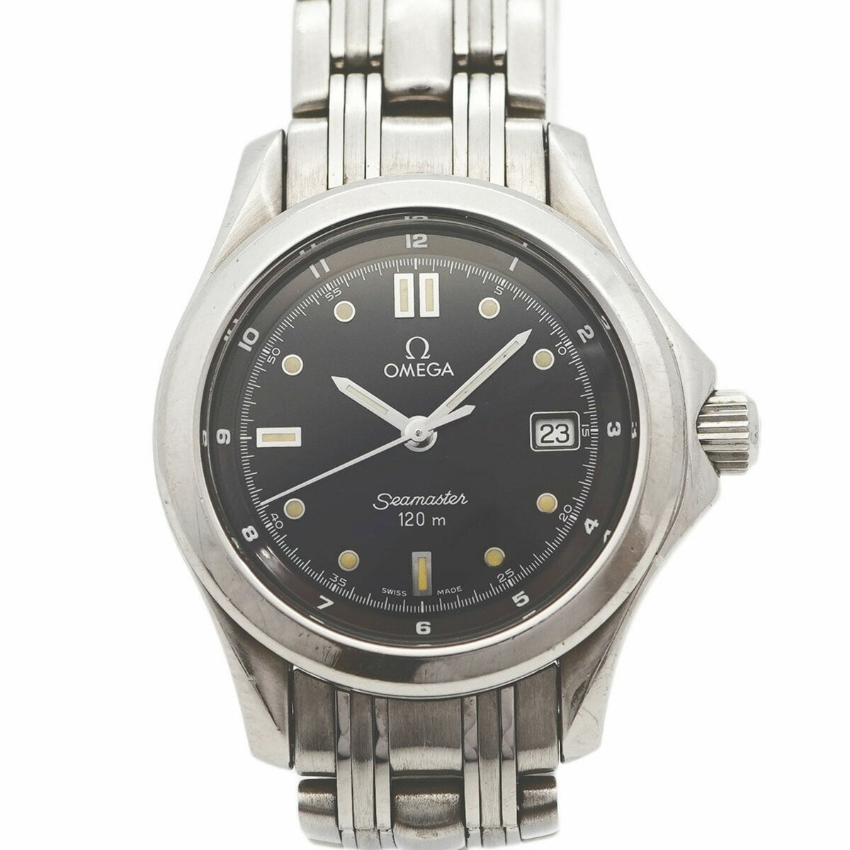 Pre-Owned Omega Seamaster 2571.50 Black Dial Women's Watch