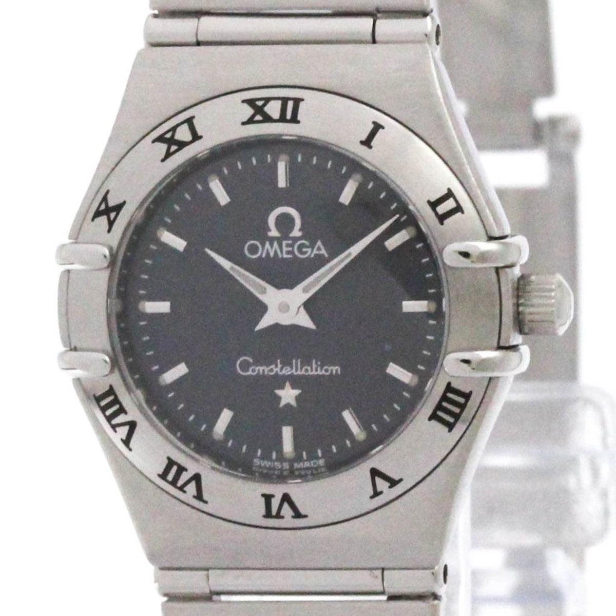Gebrauchte OMEGA Constellation Stahl Quarz Damenuhr 1562.40 poliert 