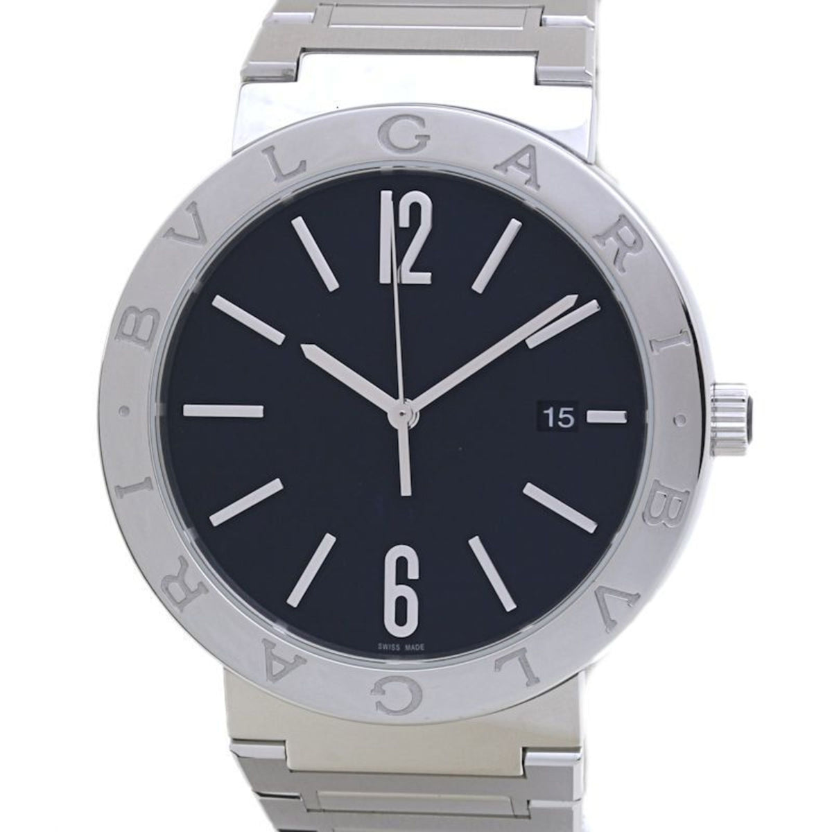 Pre-Owned BVLGARI BB41S 102928 Men's Stainless Steel Watch 40065