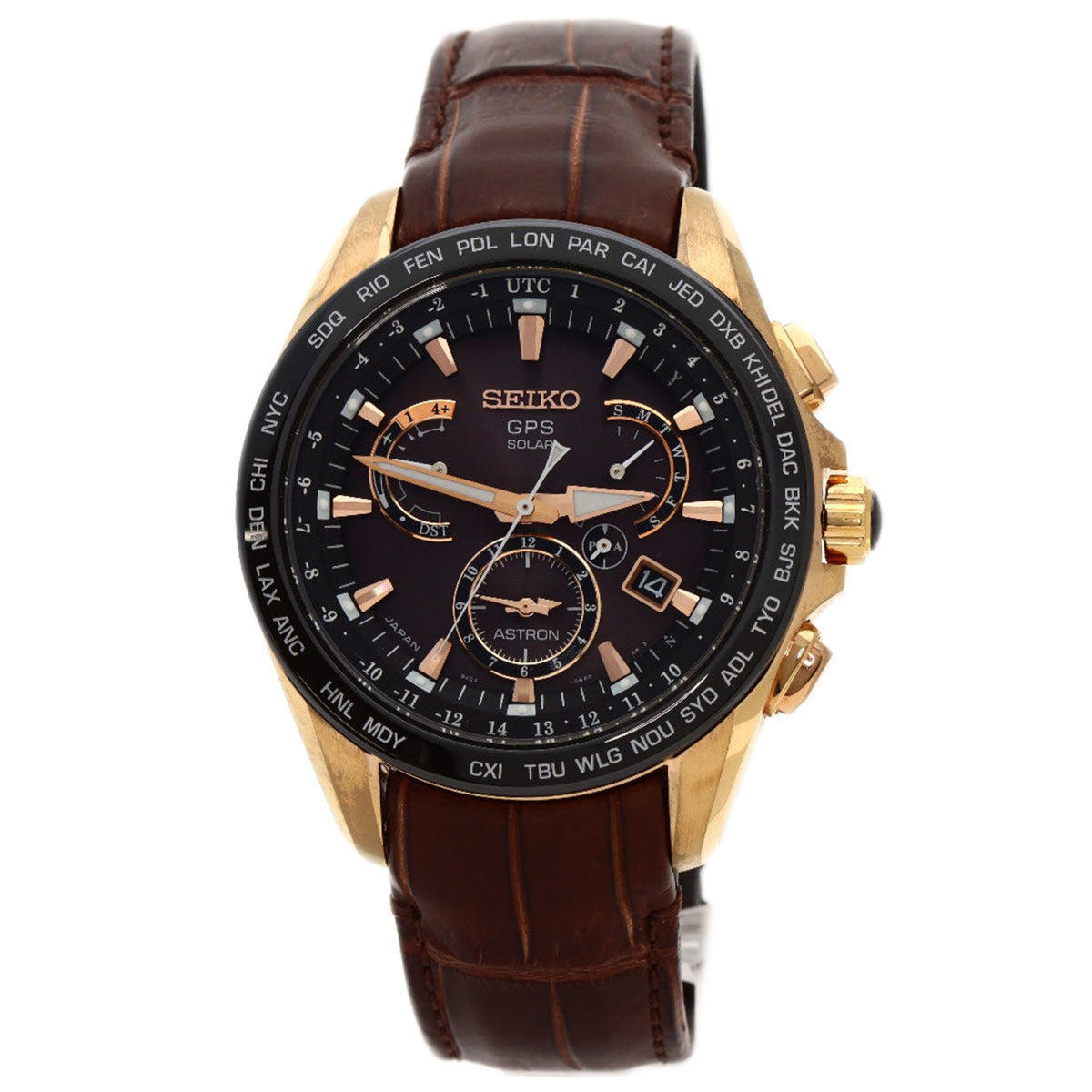 Gebrauchte Seiko SBXB060 8X53-0AF0-2 Astron Novak Djokovic Collaboration 3000 limitierte Auflage Uhr GP Leder Herren SEIKO 